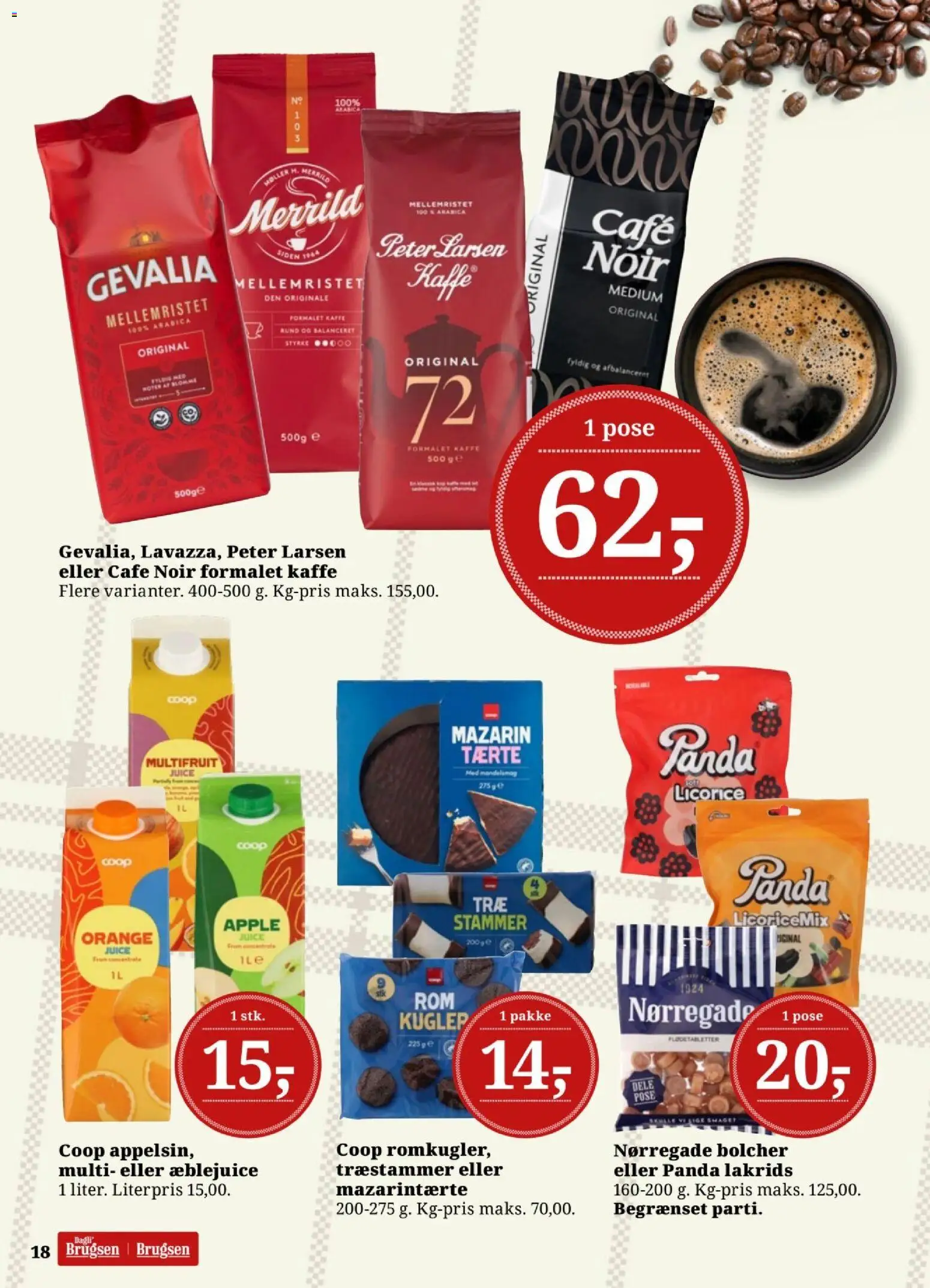 Dagli'Brugsen tilbudsavis – gyldig fra 23/10/2026 | Side: 20 | Produkter: Kaffe, Juice, Æblejuice, Lakrids