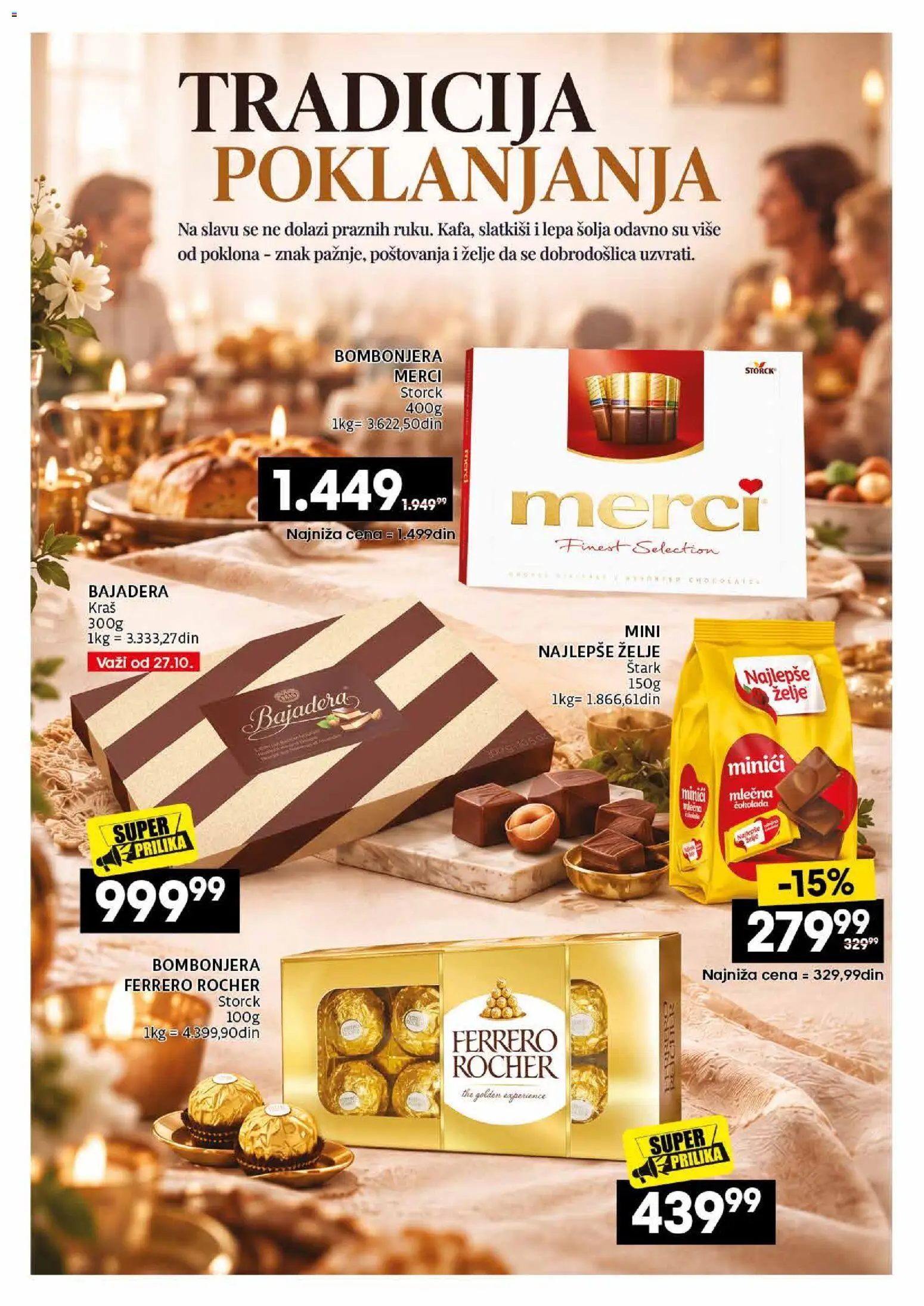 Idea katalog - važi od 26.10.2026 | Strana: 2 | Proizvode: Bombonjera, Merci, Ferrero Rocher, Ferrero