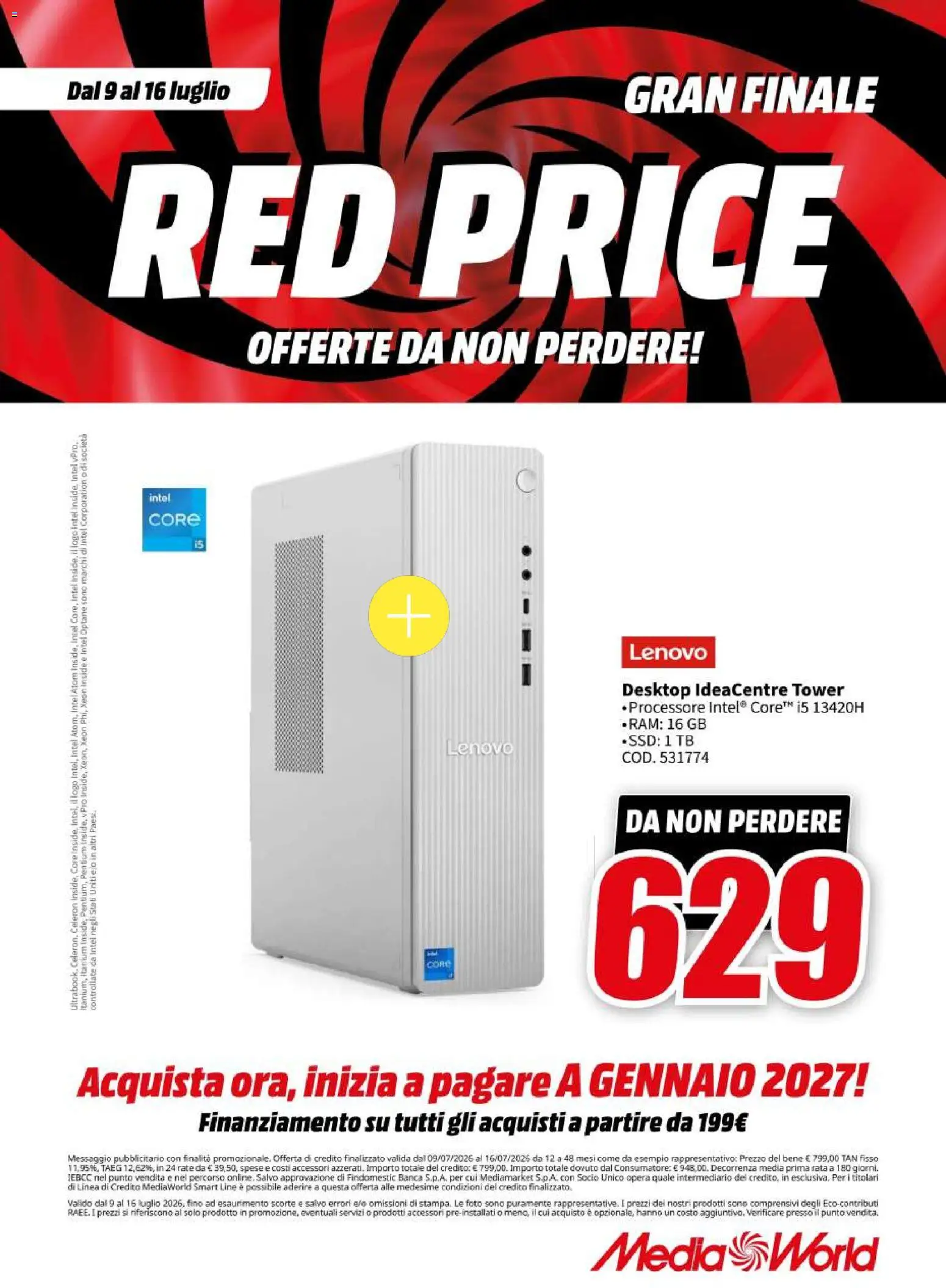 Volantino Media World del 09/07/2026 | Pagina: 44