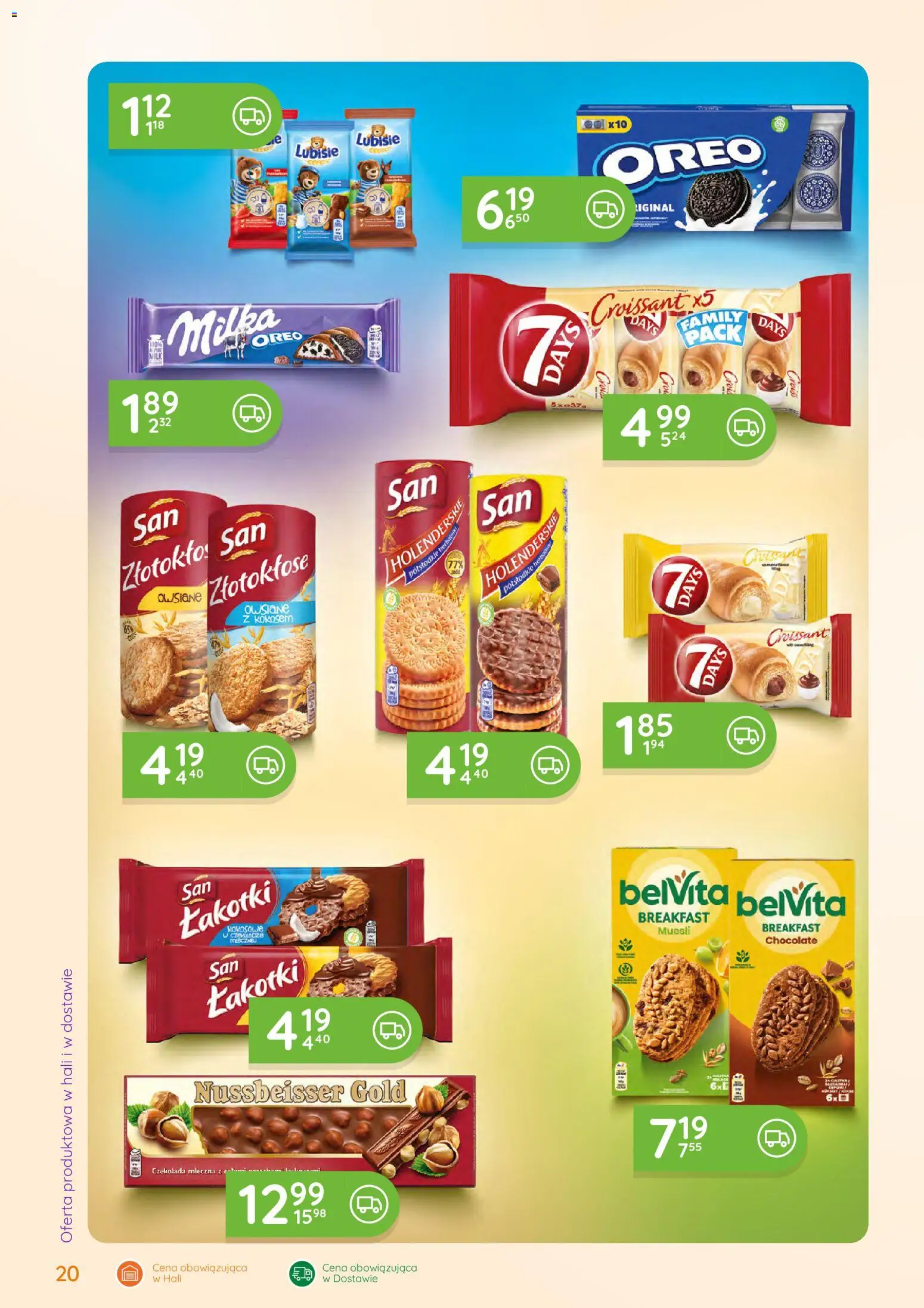 Eurocash gazetka - Oferta Handlowa od 01.06.2026 | Strona: 20 | Produkty: Belvita, Czekolada mleczna, Milka, Czekolada