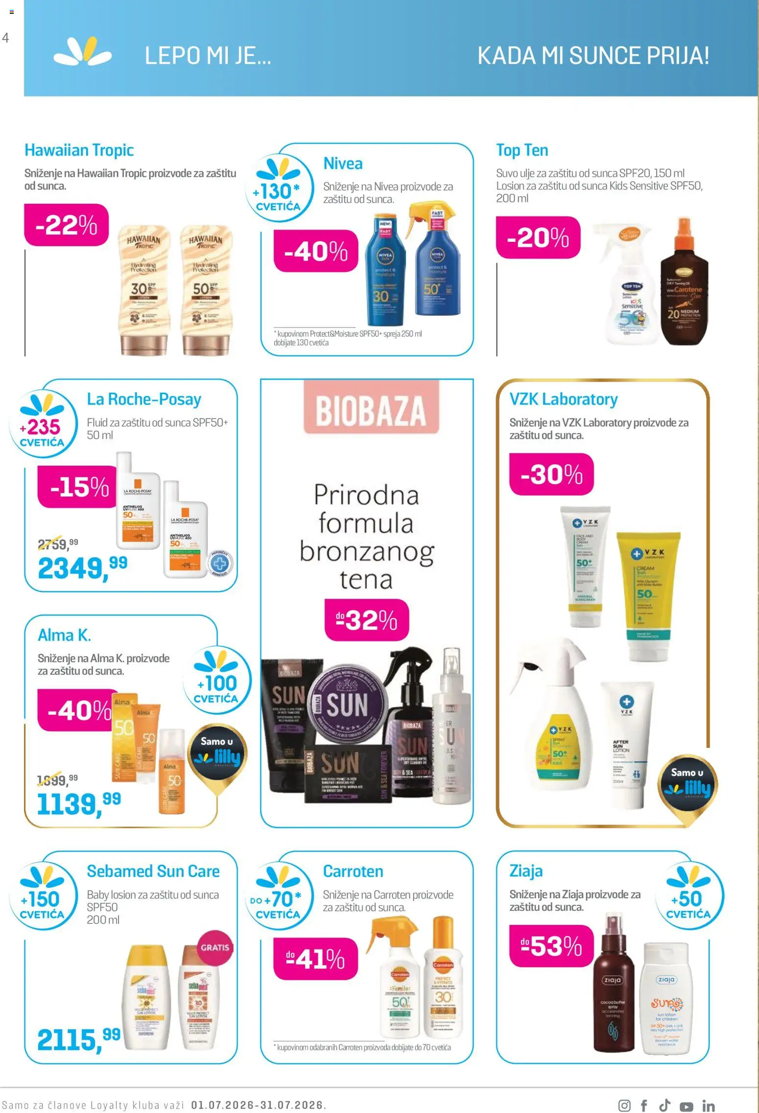 Lilly drogerie katalog - važi od 01.07.2026 | Strana: 4 | Proizvode: Nivea, Ulje