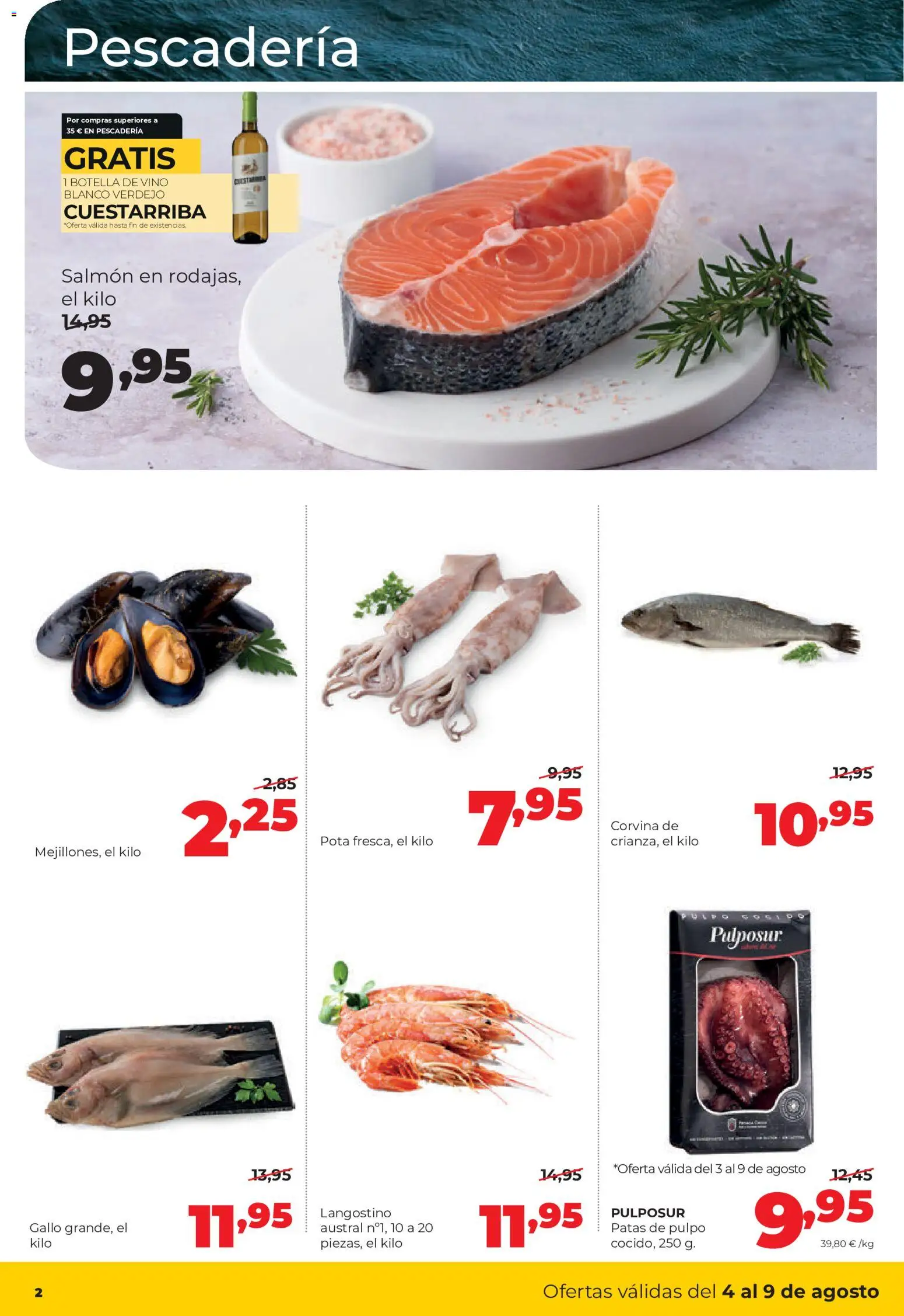 Alimerka folleto Castilla y León │ válido desde el 03/08/2026 | Página: 2 | Productos: Vino, Langostino