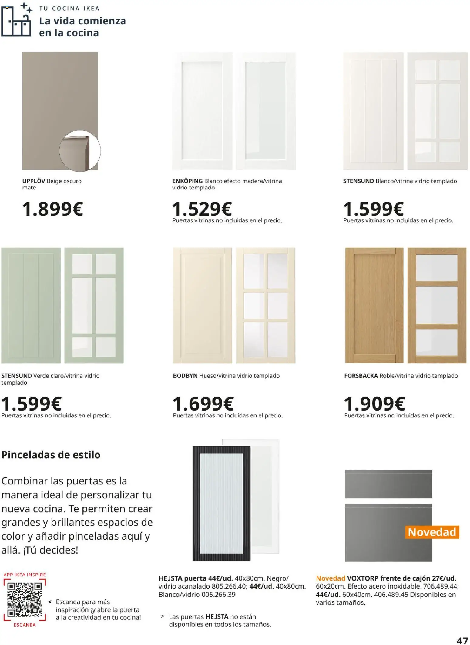 IKEA - Cocinas │ válido desde el 01/09/2026 | Página: 47 | Productos: Té, Cocina, Puertas