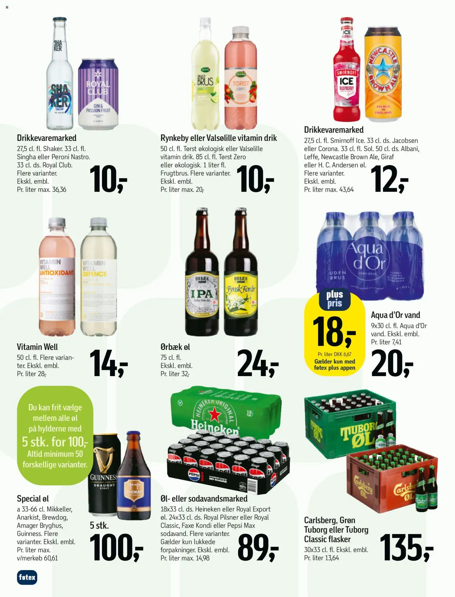 Føtex tilbudsavis – gyldig fra 29.05.2026 | Side: 29 | Produkter: Øl, Gin, Pepsi, Pepsi Max