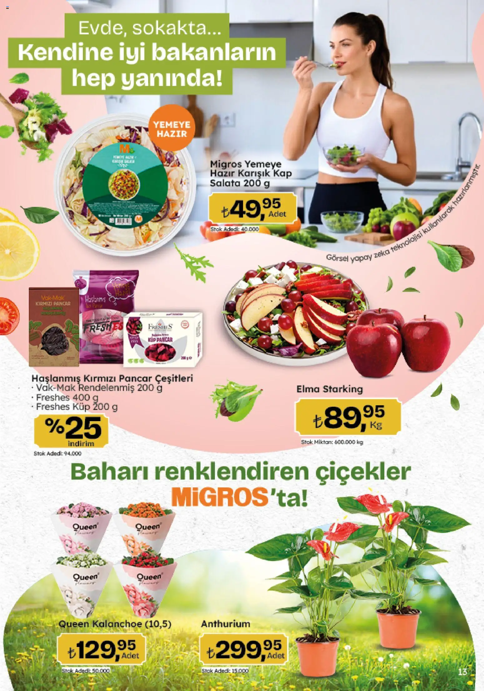 Migros Katalog - Migroskop - 26.03.2026 tarihinden itibaren geçerlidir | Sayfa: 13 | Ürünler: Elma, Salata, Pancar