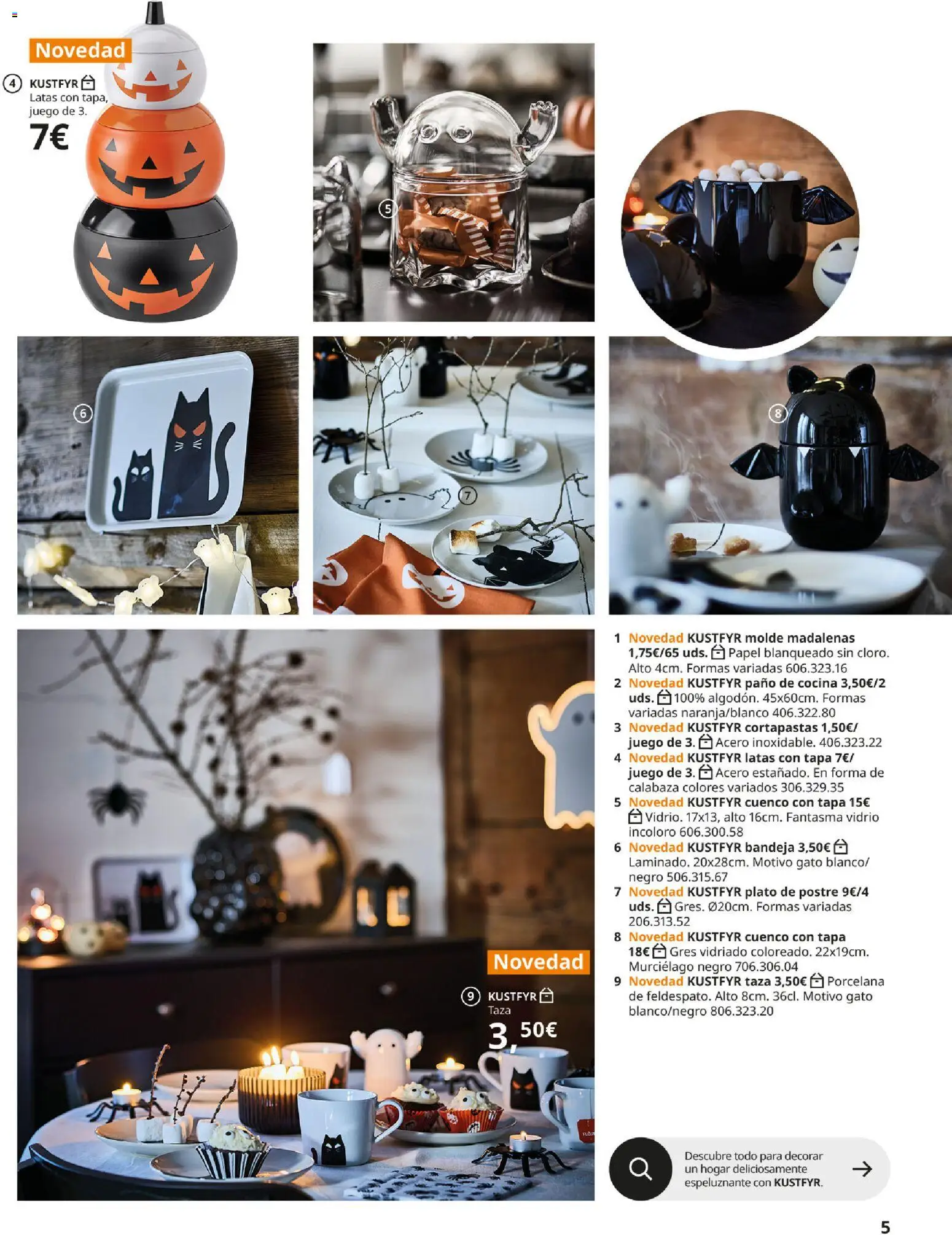 IKEA - Brochure colecciones │ válido desde el 25/08/2026 | Página: 5 | Productos: Calabaza, Postre, Cocina, Bandeja