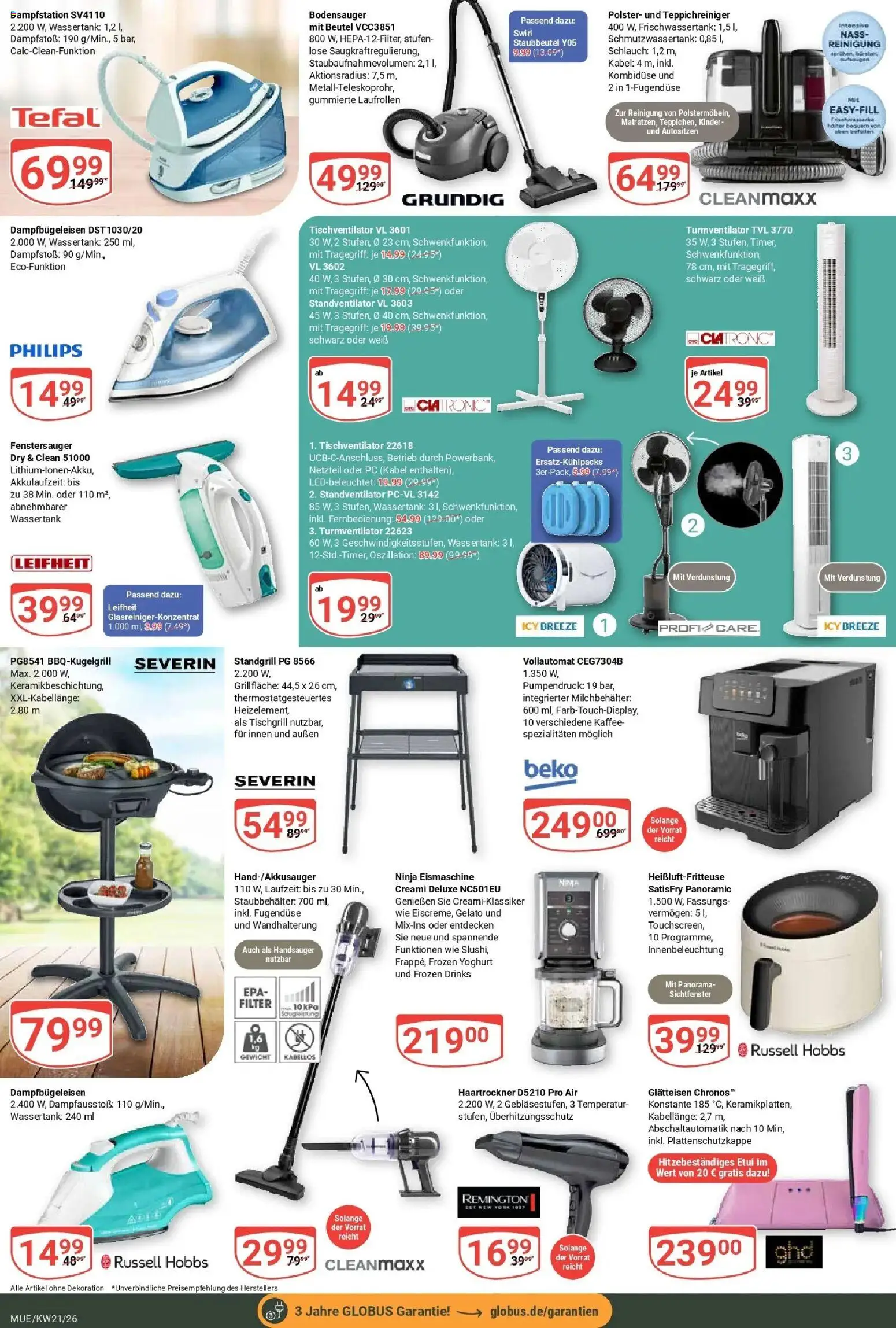 Globus Prospekt Mühldorf – gültig ab 17.05.2026 | Seite: 25 | Produkte: Philips, Grill, Haartrockner, Heißluftfritteuse