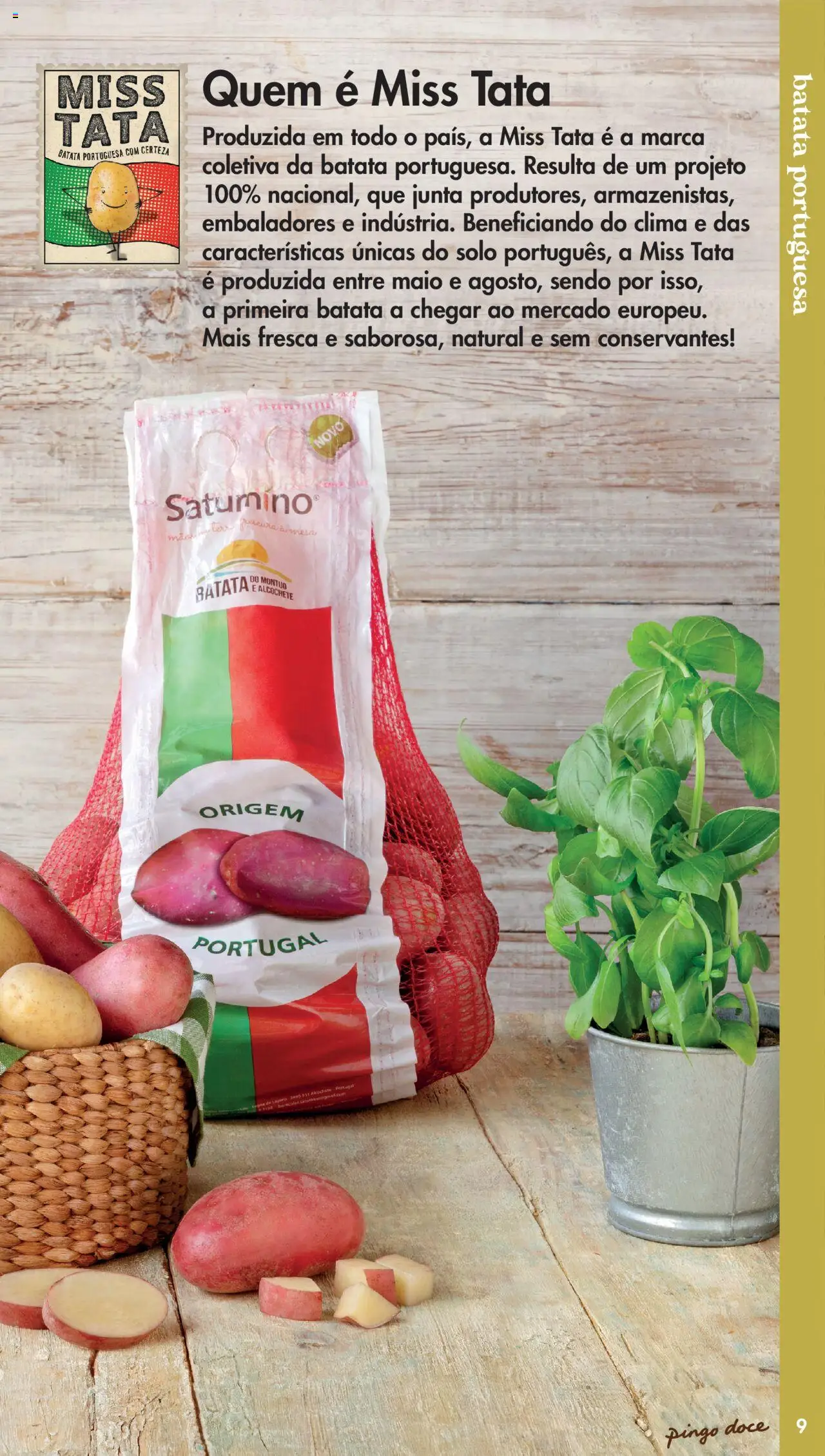 Pingo Doce - Catálogo Fruta e Legumes │ válido de 20/05/2025 | Página: 9 | Produtos: Batata, Mesa