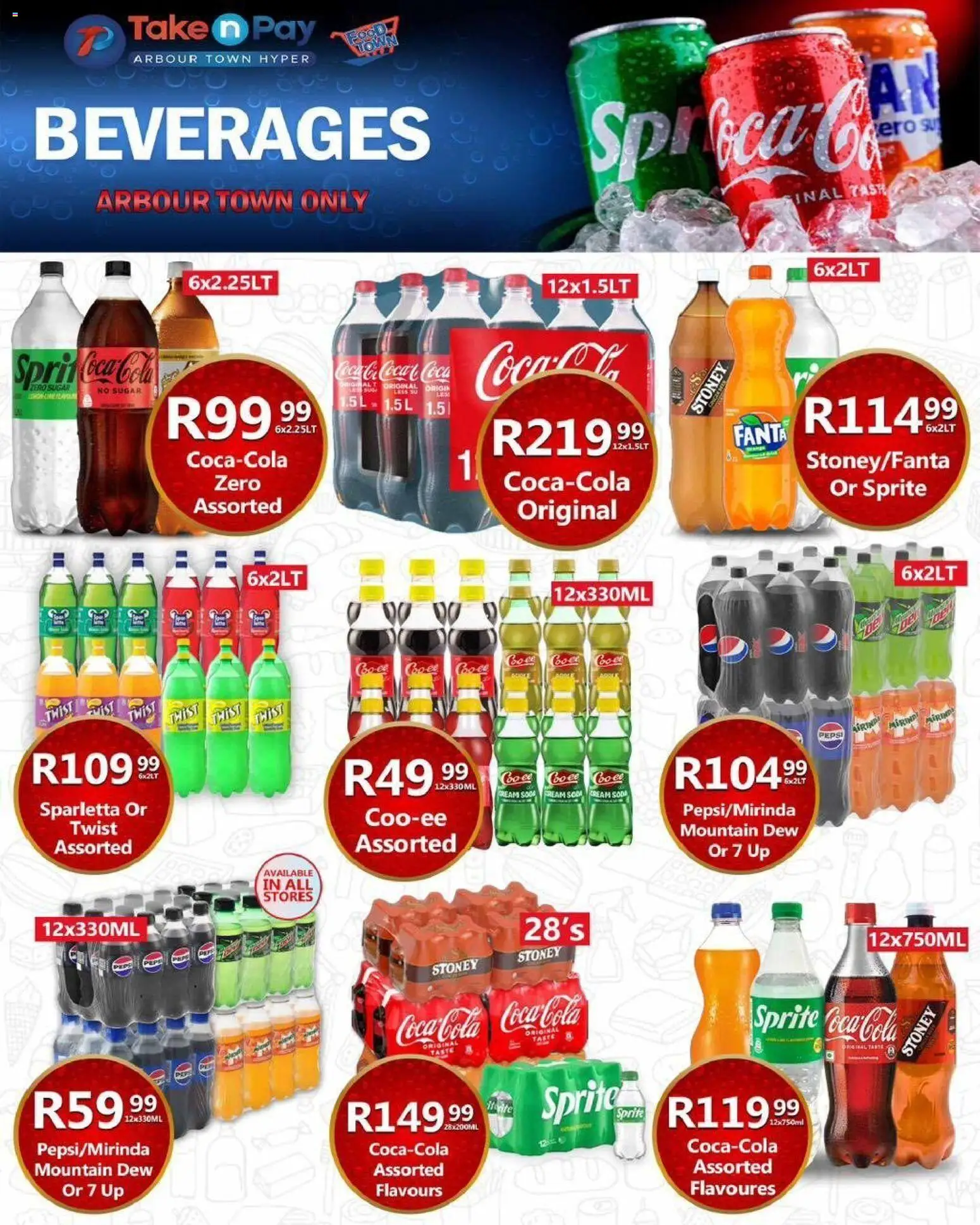 New Take n Pay catalogue – valid from 08.06.2026 | Page: 32 | Products: Sprite, Stoney, Cream, Sugar