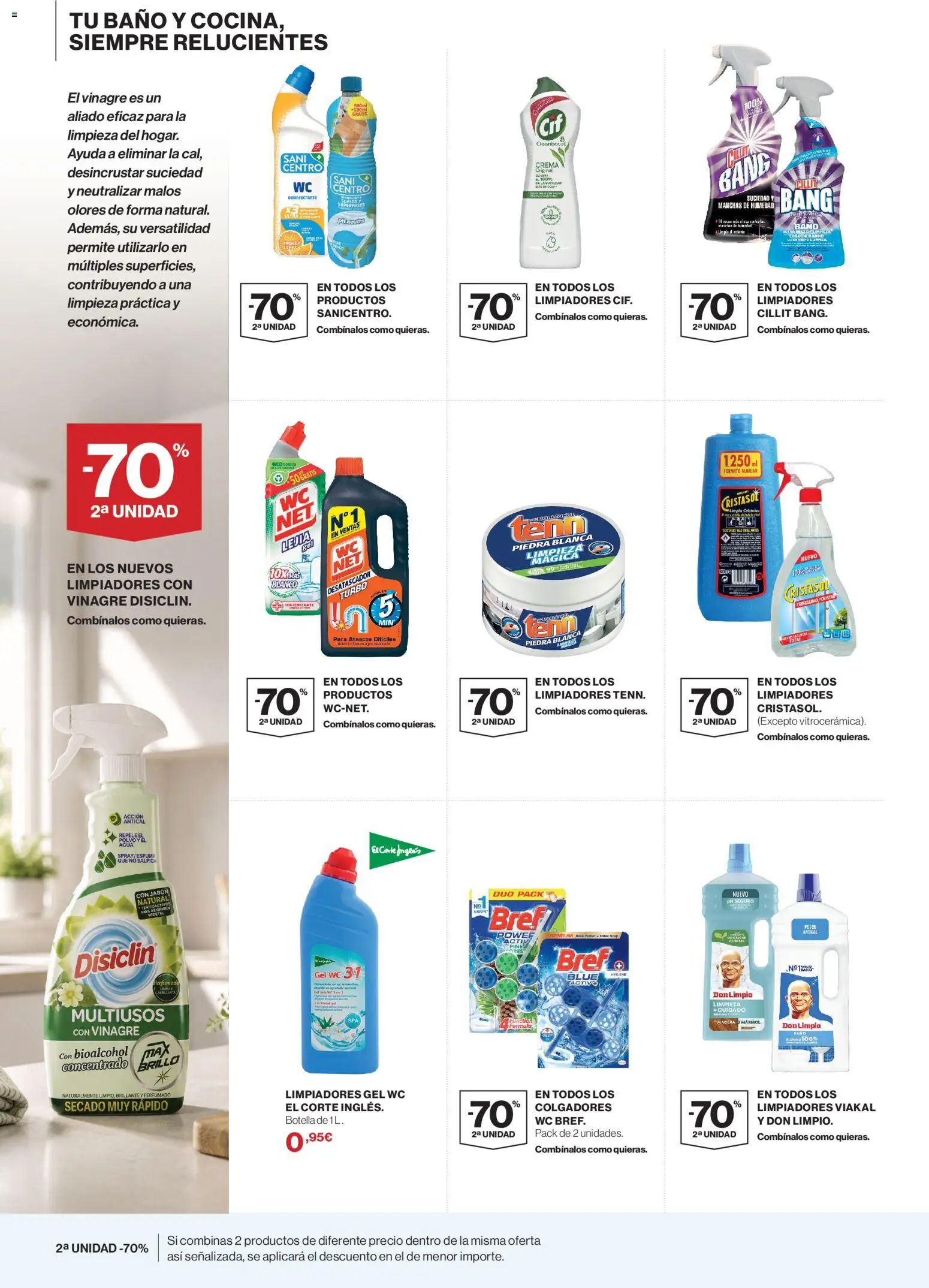 El Corte Inglés Limpieza │ válido desde el 26/08/2026 | Página: 4 | Productos: Jabón, Crema, Vinagre, Baño