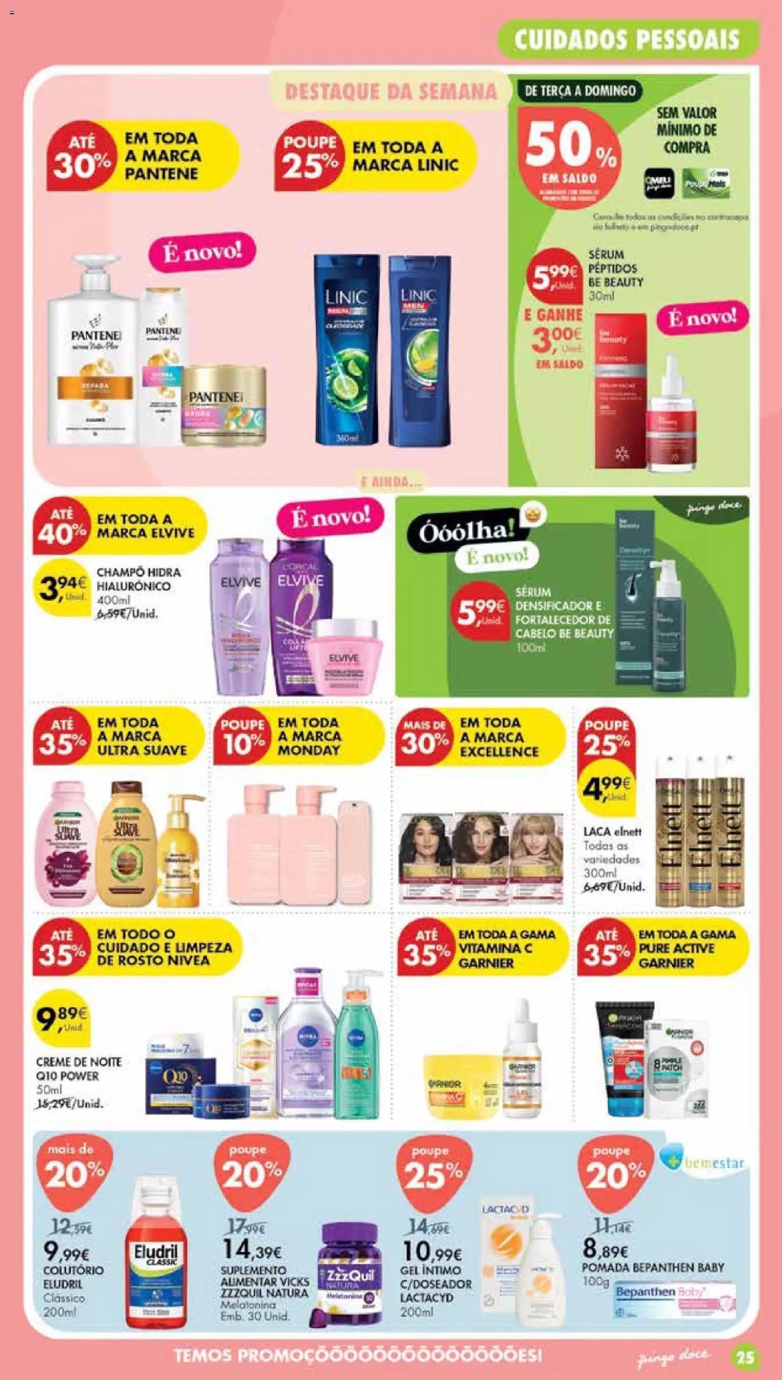Pingo Doce Poupe Esta Semana Madeira │ válido de 25/08/2026 | Página: 25 | Produtos: Sérum, Melatonina, Vitamina c, Gel íntimo