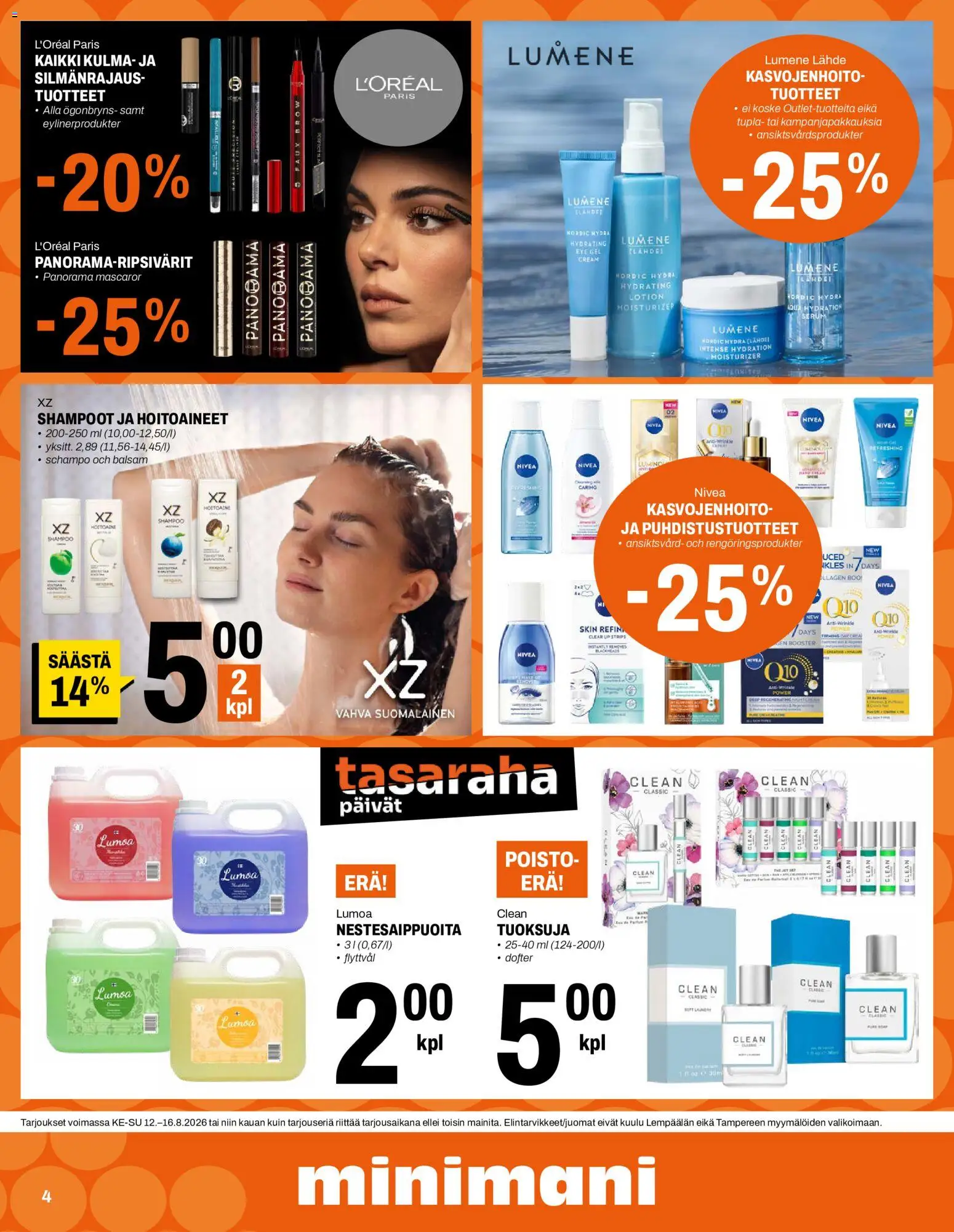Minimani tarjoukset – voimassa 12/08/2026 alkaen | Sivu: 4 | Tuotteet: Shampoo