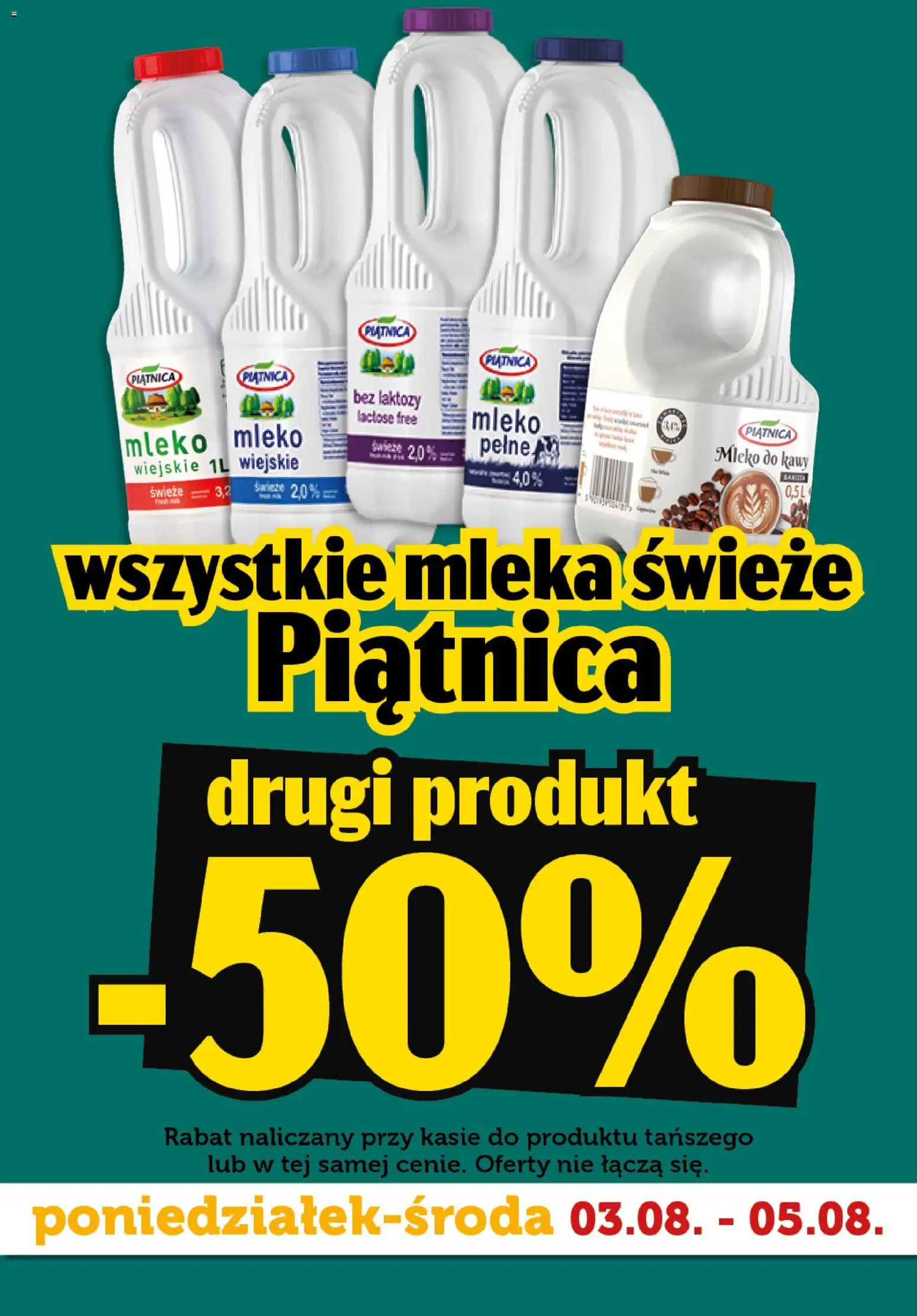 Topaz gazetka - Superstart tygodnia od 03.08.2026 | Strona: 4 | Produkty: Bez laktozy, Mleka, Mleko