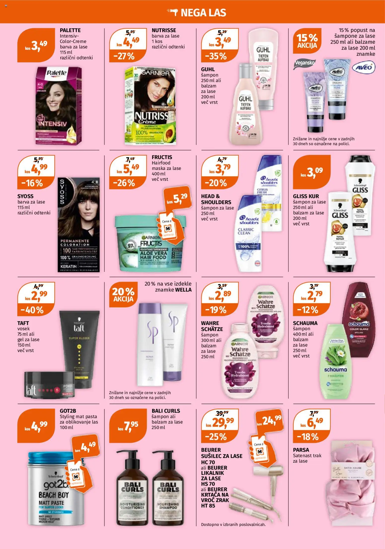 Novi Müller katalog ponudbe – veljaven od 02.11.2026 | Stran: 6 | Izdelki: Aloe Vera, Sampon, Barva za lase, Krtaca