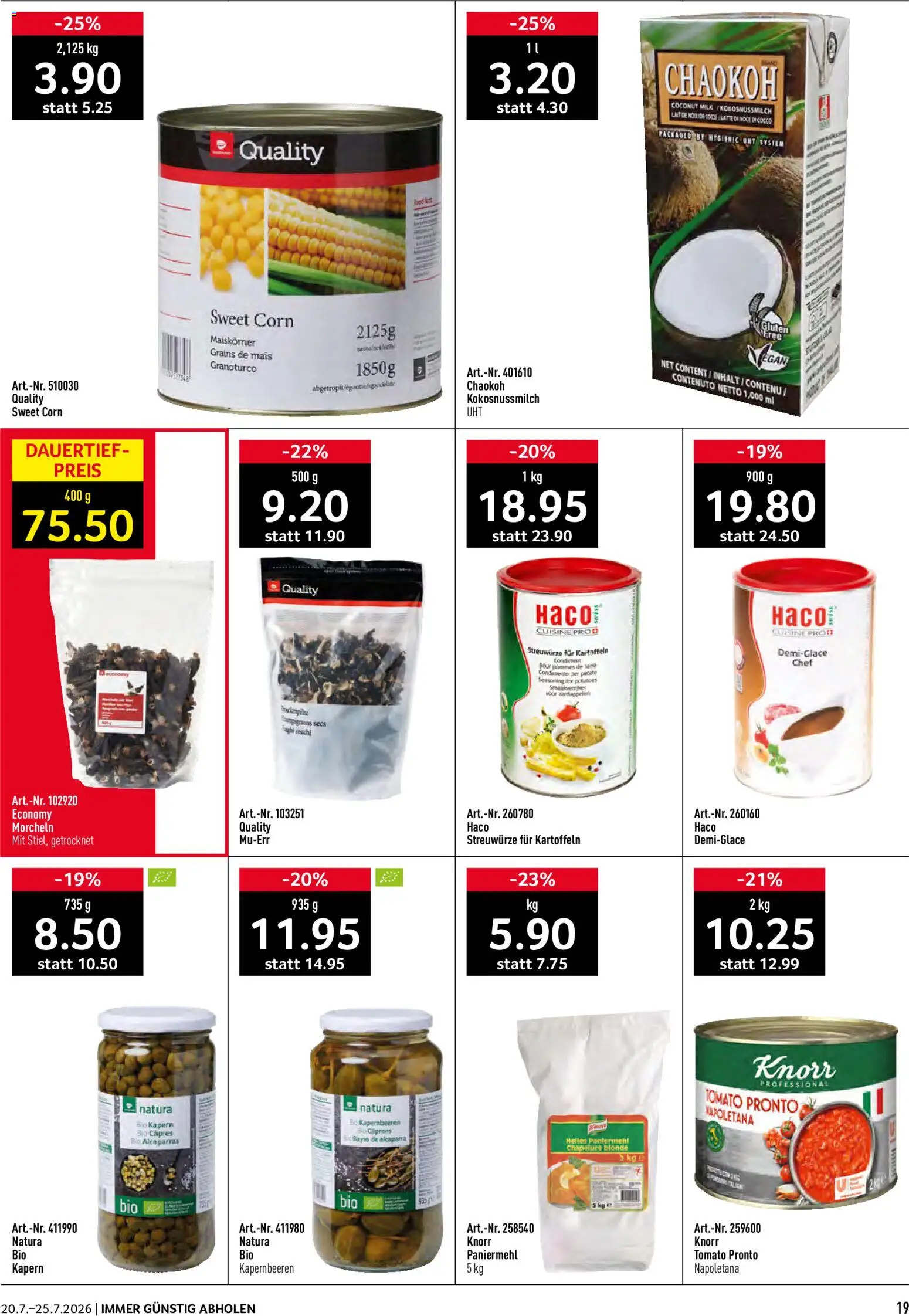 Prodega aktionen – gültig ab 20.07.2026 | Seite: 19 | Produkte: Kartoffeln