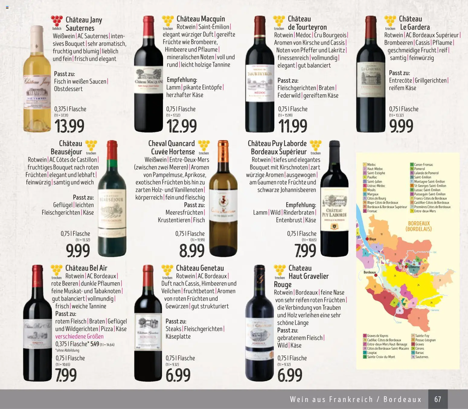 Edeka Struve Wein– und Spirituosen – gültig ab 14.11.2025 | Seite: 67 | Produkte: Pflaumen, Käse, Duft, Entrecote