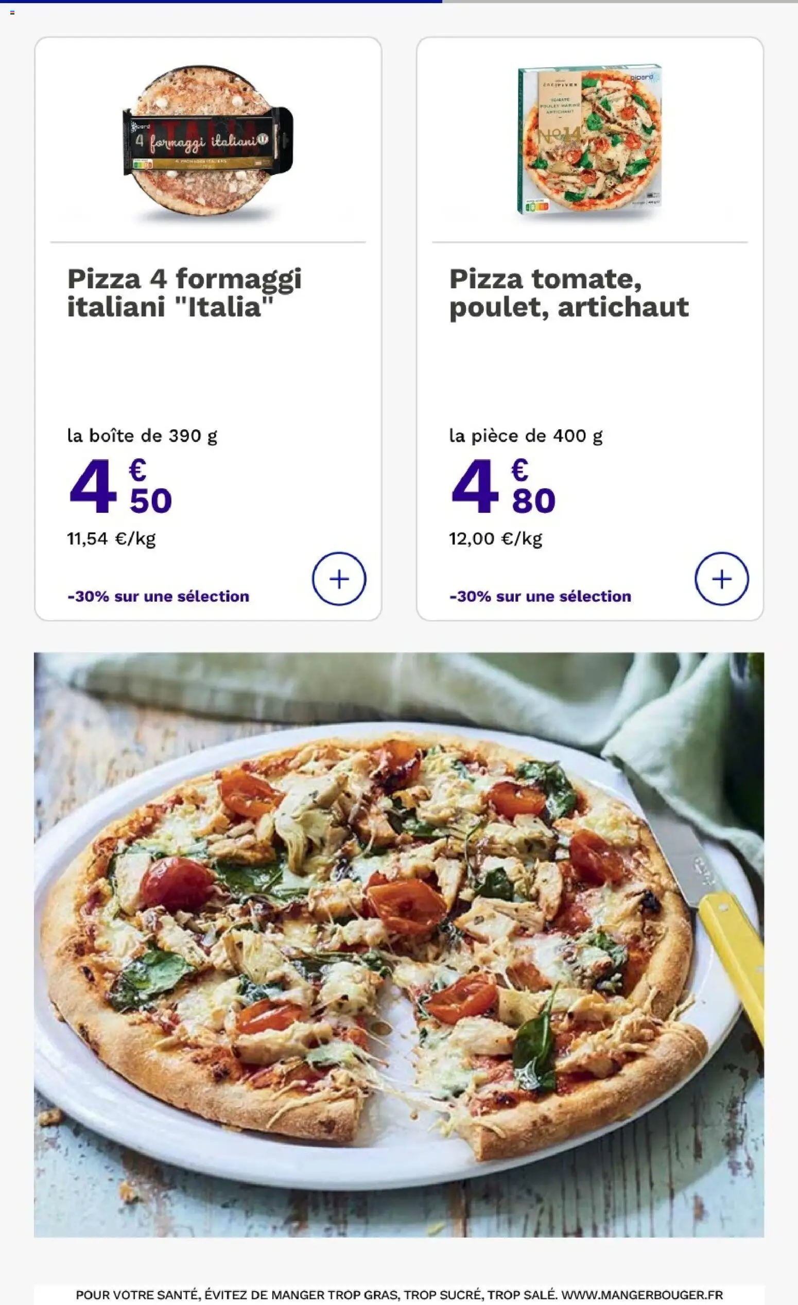 {H1} | Page: 13 | Produits: Artichaut, Poulet, Pizza