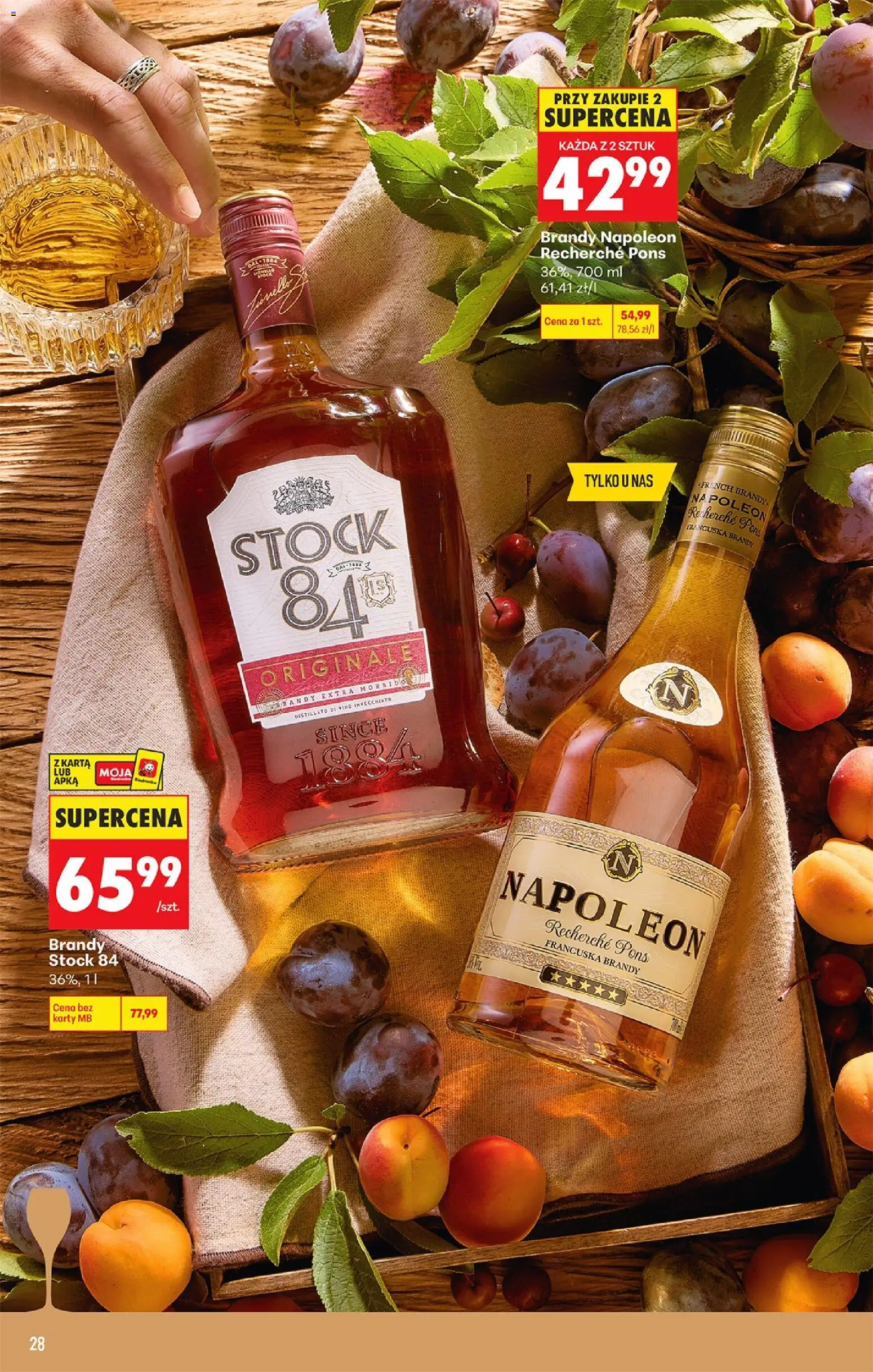 Biedronka gazetka - Czas na toast od 24.08.2026 | Strona: 30 | Produkty: Karta, Brandy Napoleon, Brandy
