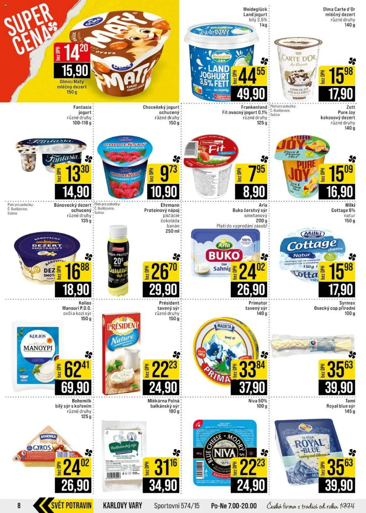 Jip leták - Cash & Carry od 17.06.2026 | Strana: 8 | Produkty: Proteinový nápoj, Balkánský sýr, Kozí sýr, Cottage cheese