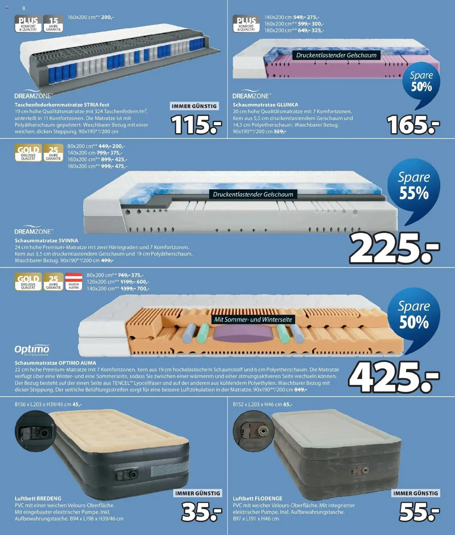 JYSK: Spare Bis Zu 60% von 19.08.2026 - Aktuelle Angebote | Seite: 8 | Produkte: Matratze