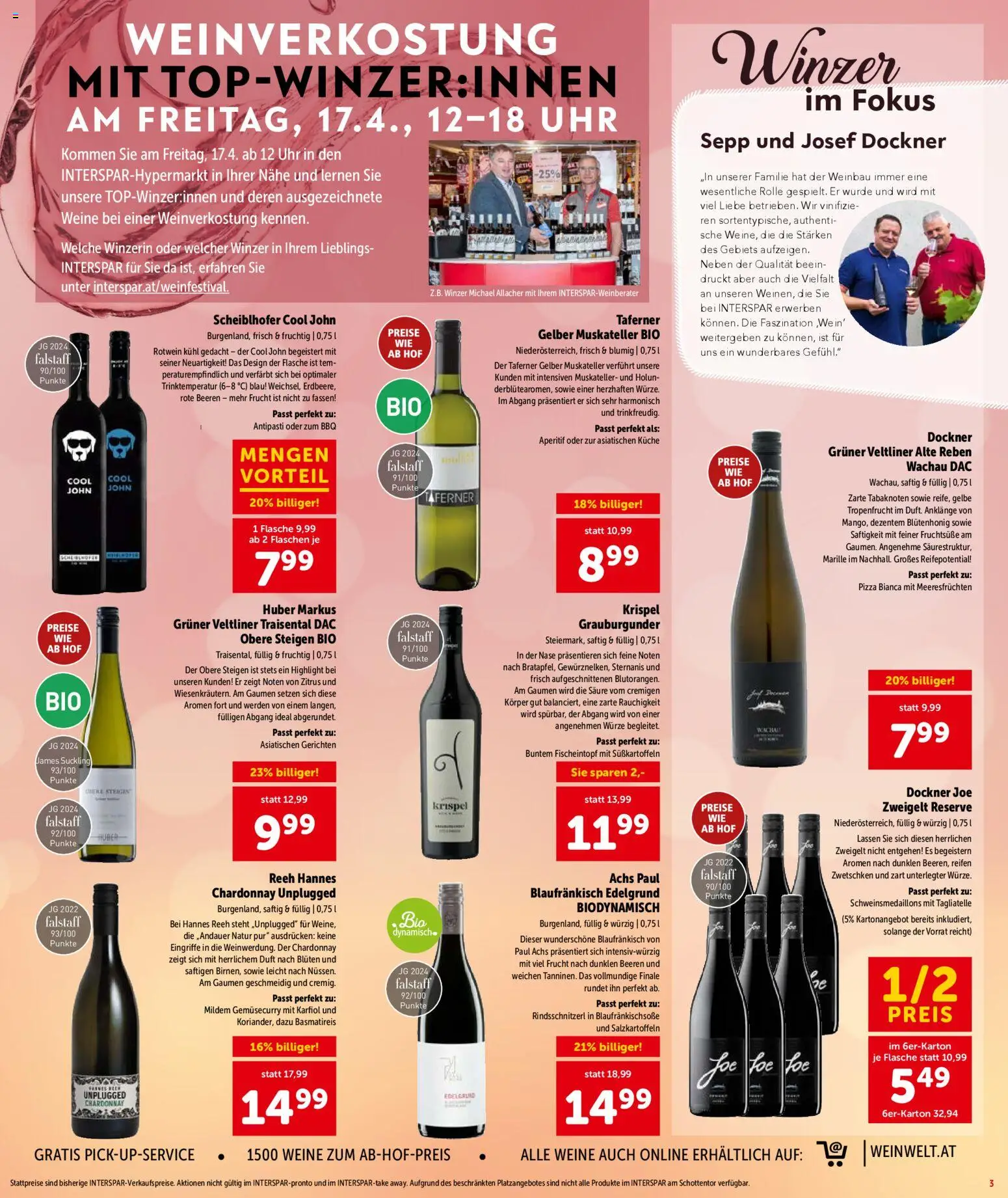 Interspar Flugblatt - Kärnten gültig ab 16.04.2026 | Seite: 4 | Produkte: Uhr, Duft, Pizza