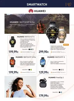 Anteprima del volantino Unieuro volantino Tempo Libero valido a partire dal 18/06/2026 | Pagina: 13 | Prodotti: Huawei, Acqua, Smartwatch