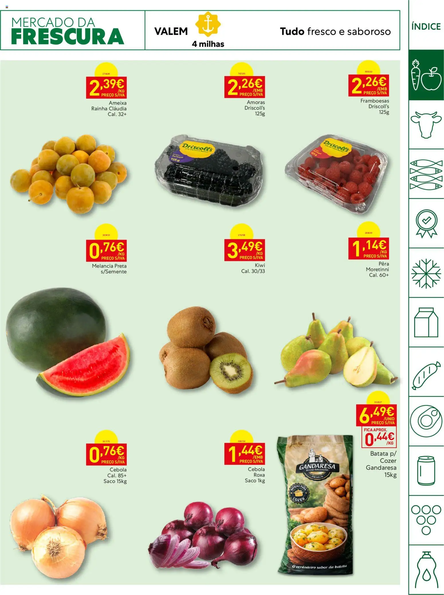 Recheio Horeca Madeira │ válido de 22/09/2026 | Página: 3 | Produtos: Batata, Saco, Framboesas, Kiwi