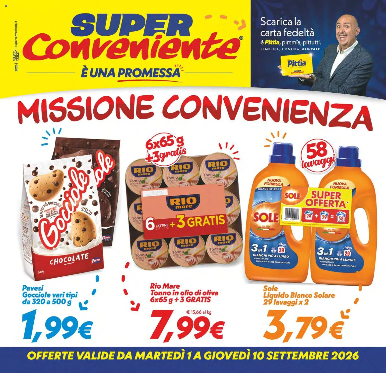 Volantino SuperConveniente del 01/09/2026 | Pagina: 1 | Prodotti: Olio, Tonno, Olio di Oliva