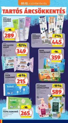 DENTOFIT SPECIÁLIS FOGKRÉM, többféle, 125 ml/tubus - amely érvényes a következő dátumtól: 03.05.2026 | Oldal: 52 | Termékek: Kendő, Arctisztító kendő, Fogkefe, Vegán