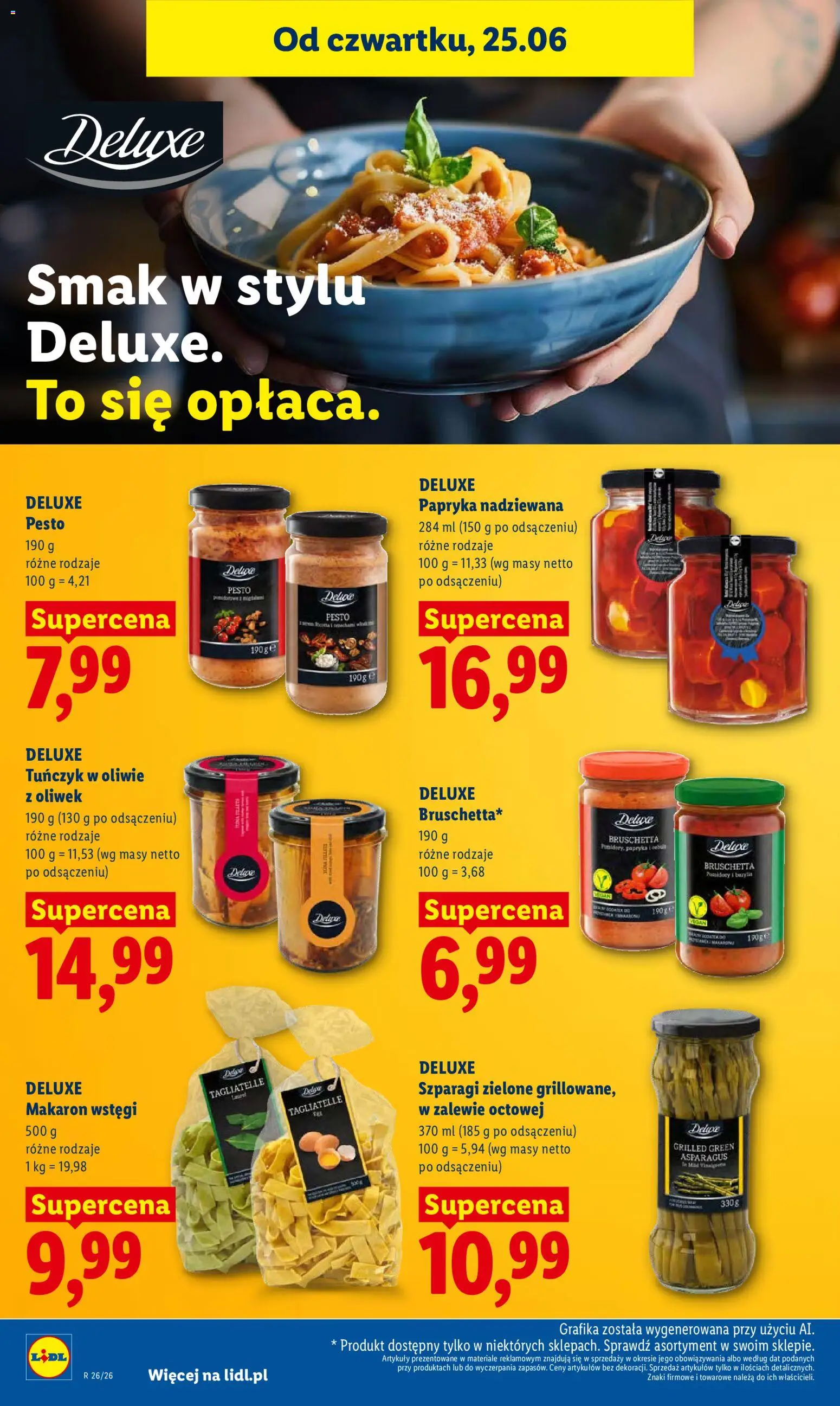 Lidl Polsko leták od 25.06.2026 | Strana: 82 | Produkty: Bruschetta, Deluxe, Pesto