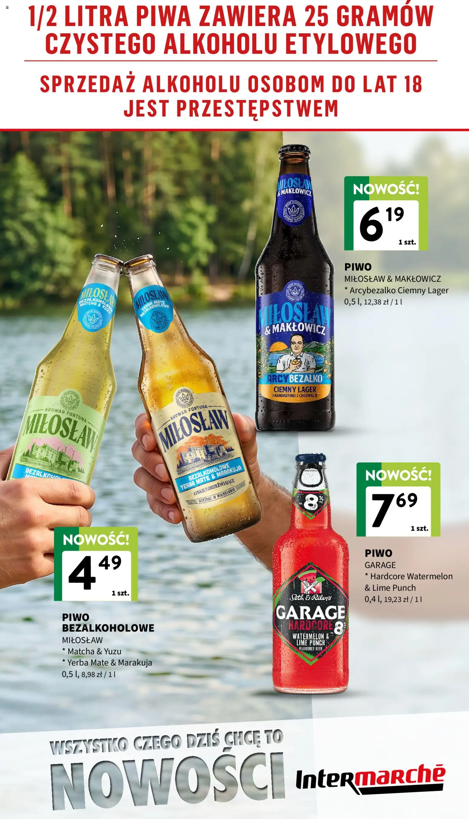 Intermarche gazetka - Nowości od 02.06.2026 | Strona: 2 | Produkty: Piwo, Mandarynki, Yerba mate