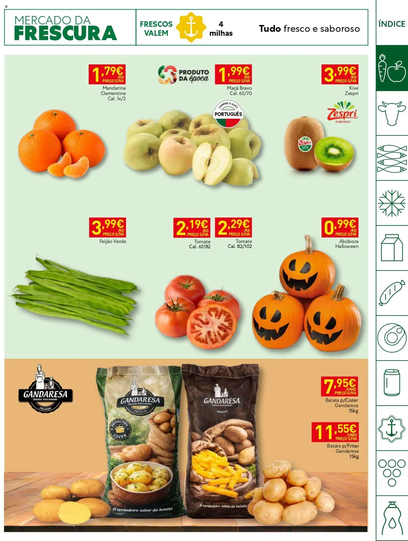 Recheio folheto Horeca │ válido de 20/10/2026 | Página: 3 | Produtos: Abóbora, Tomate, Kiwi, Feijão