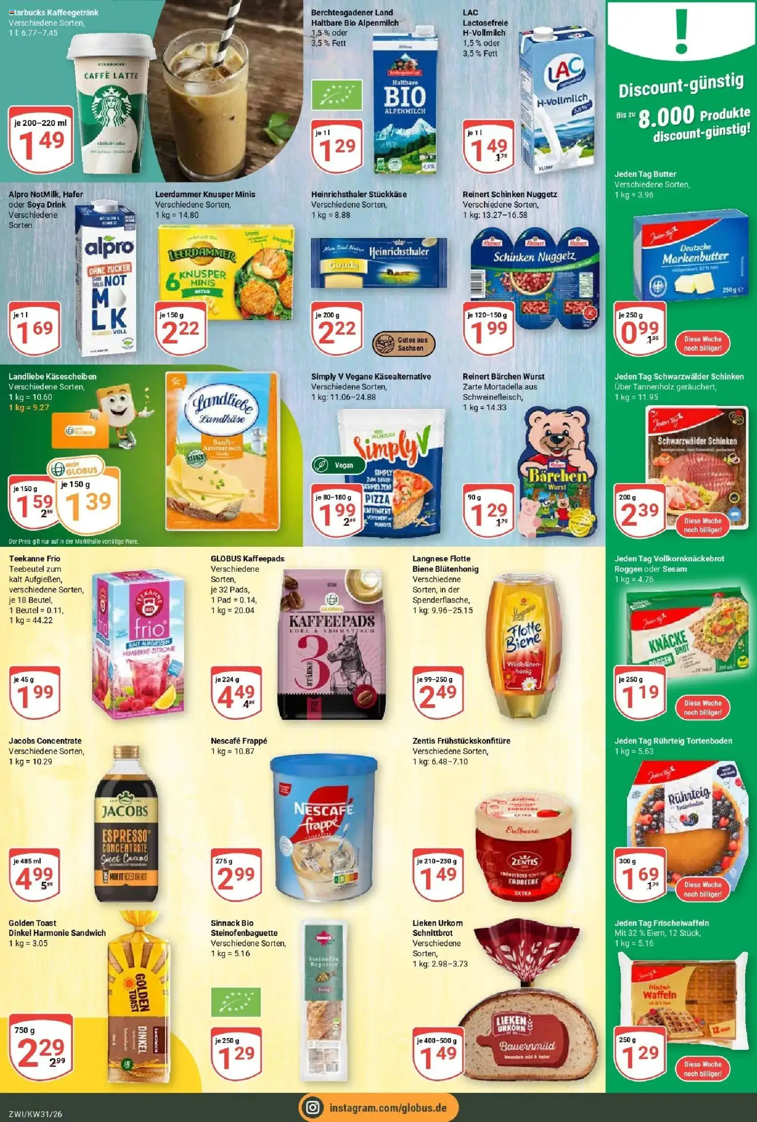 Globus Prospekt Zwickau – gültig ab 27.07.2026 | Seite: 15 | Produkte: Langnese, Kaffeepads, Gouda, Zitrone