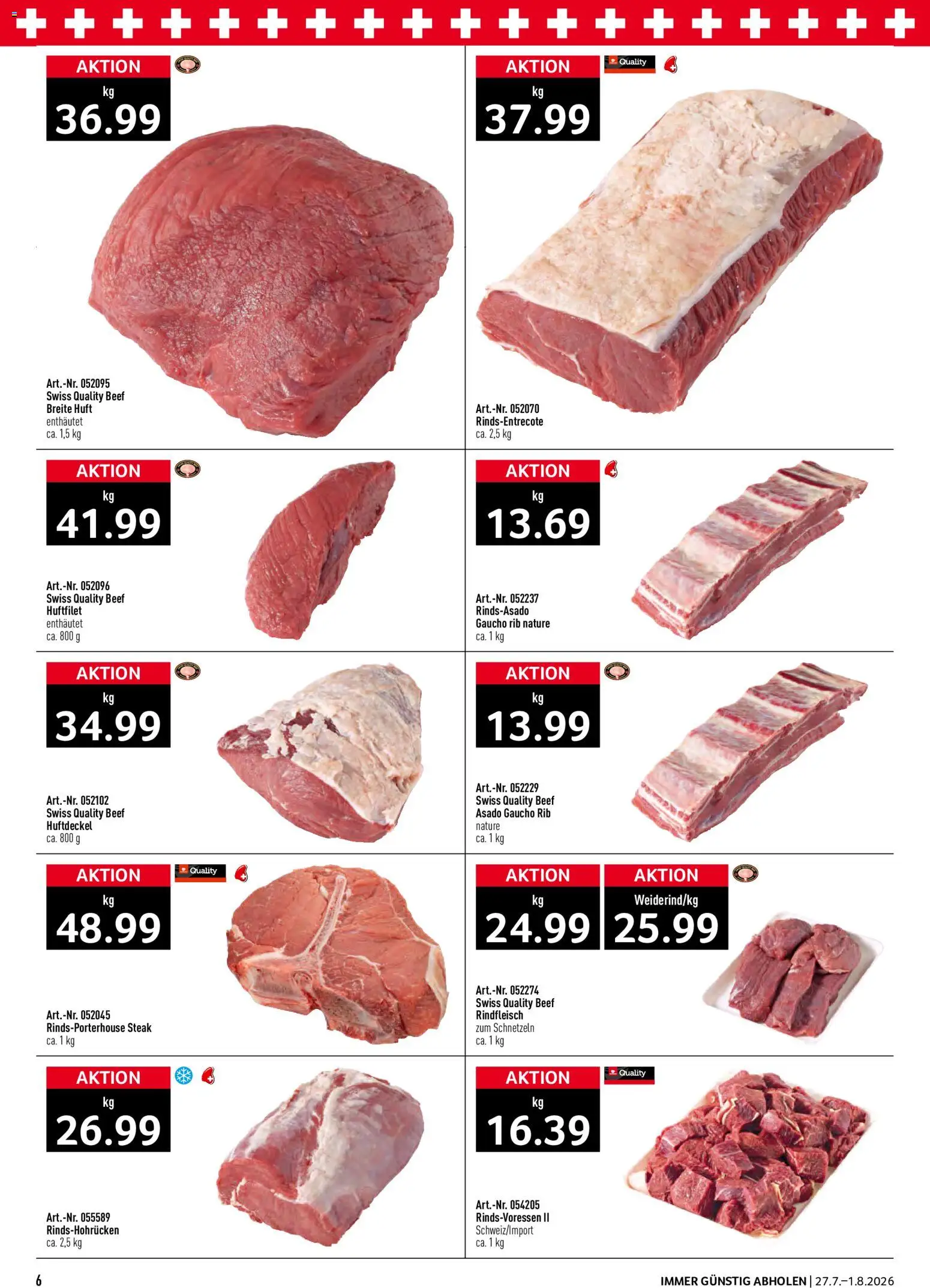 Prodega aktionen – gültig ab 27.07.2026 | Seite: 6 | Produkte: Rindfleisch