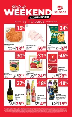 Ofertele Selgros valabile de la 16.10.2026