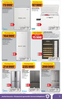 Auchan Műszaki cikk ajánlataink - amely érvényes a következő dátumtól: 04.06.2026 | Oldal: 5 | Termékek: Polc