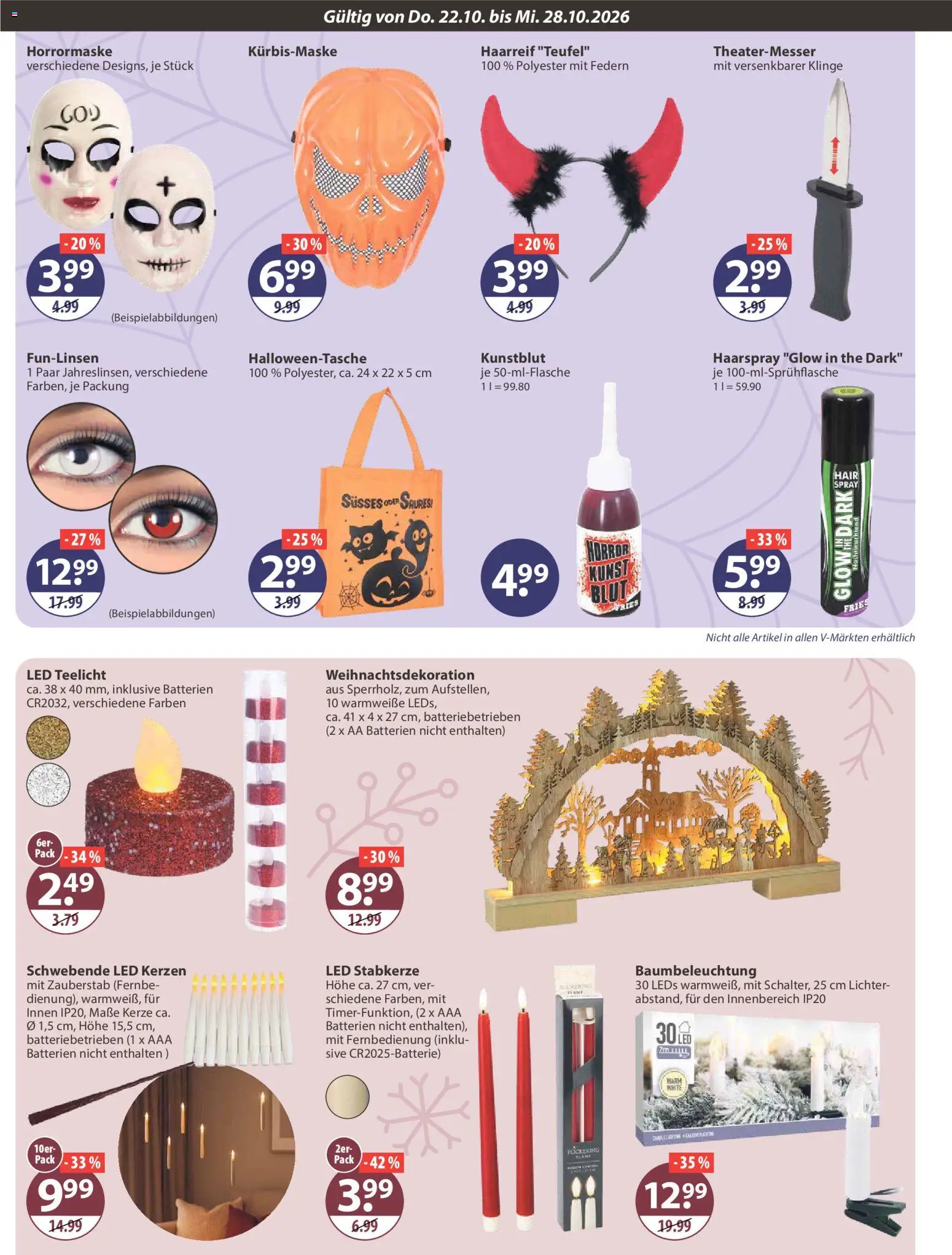 V-Markt Angebote – gültig ab 22.10.2026 | Seite: 18 | Produkte: Batterien, Haarspray