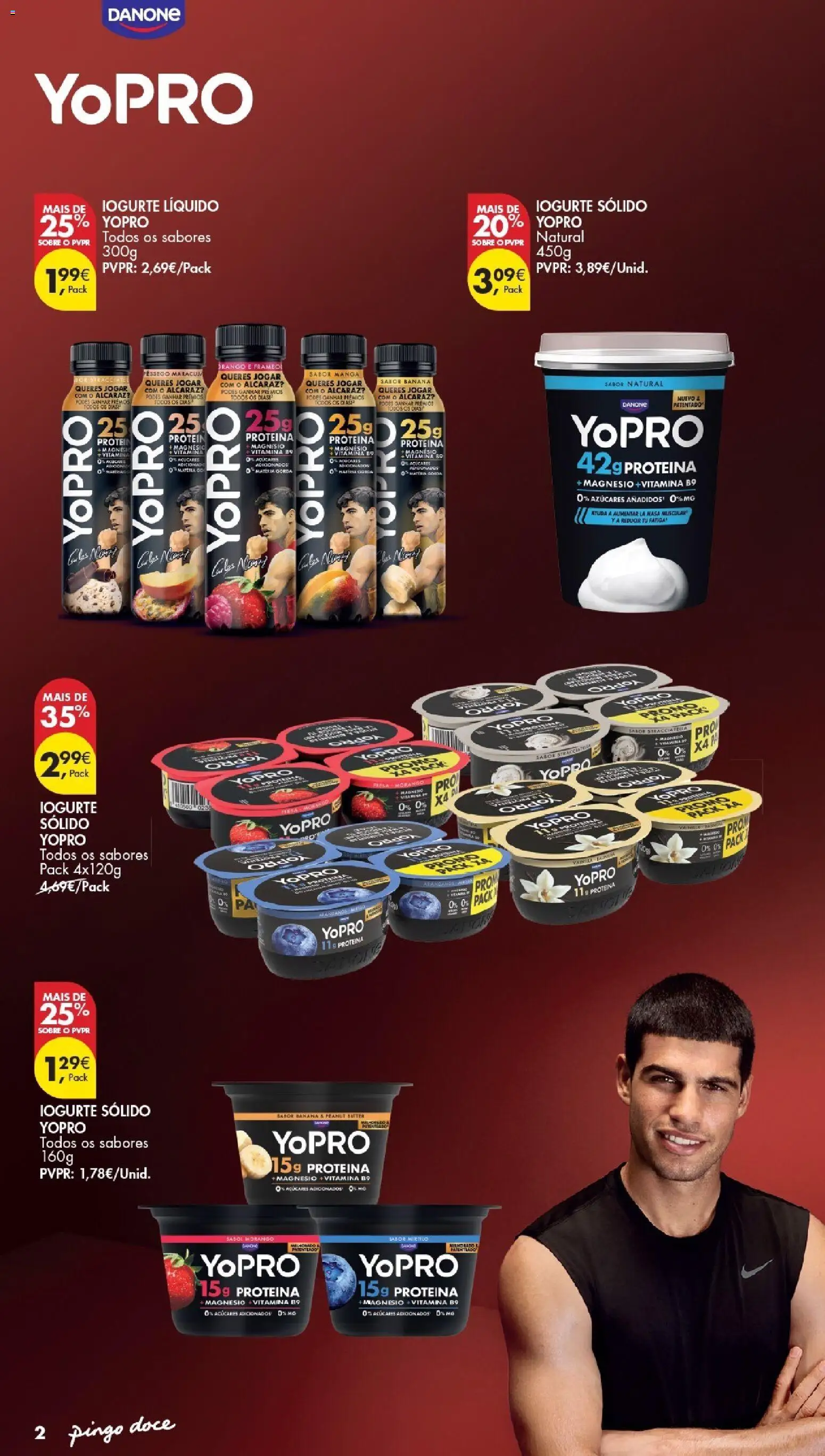 Pingo Doce Especial Iogurtes │ válido de 01/09/2026 | Página: 2 | Produtos: Banana, Iogurte, Iogurte liquido, Proteina