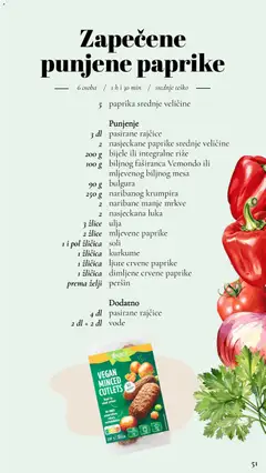 Lidl - Biraj biljno, jedi fino - Pregled kataloga iz trgovine Lidl, vrijedi od 25.10.2024 | Stranica: 51 | Proizvodi: Protein, Rajčice, Paprika, Peršin
