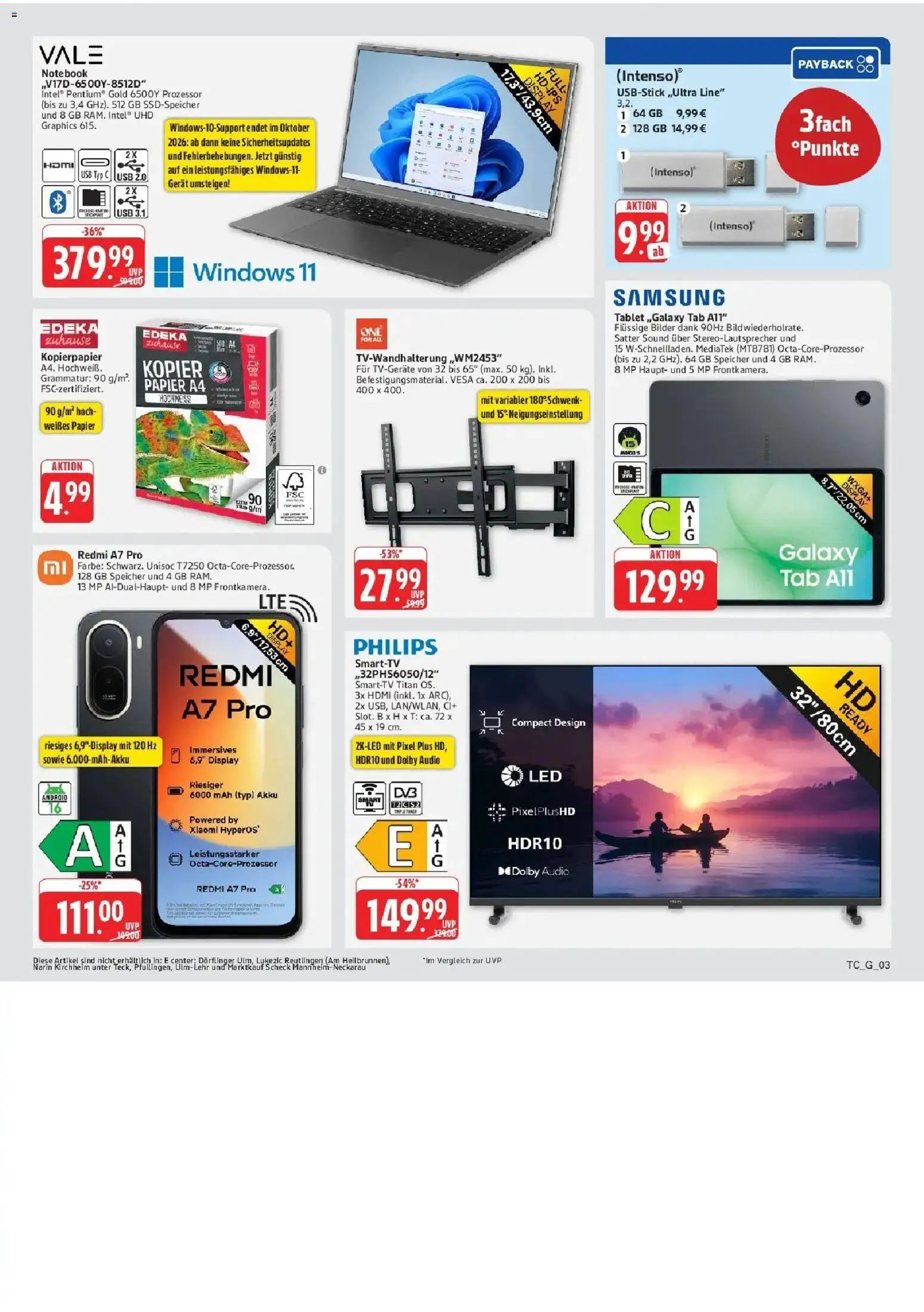 Edeka Prospekt Mainz-Weisenau (ab 31.08.2026) » Angebote Online | Seite: 74 | Produkte: USB, Samsung, Bilder, Audio