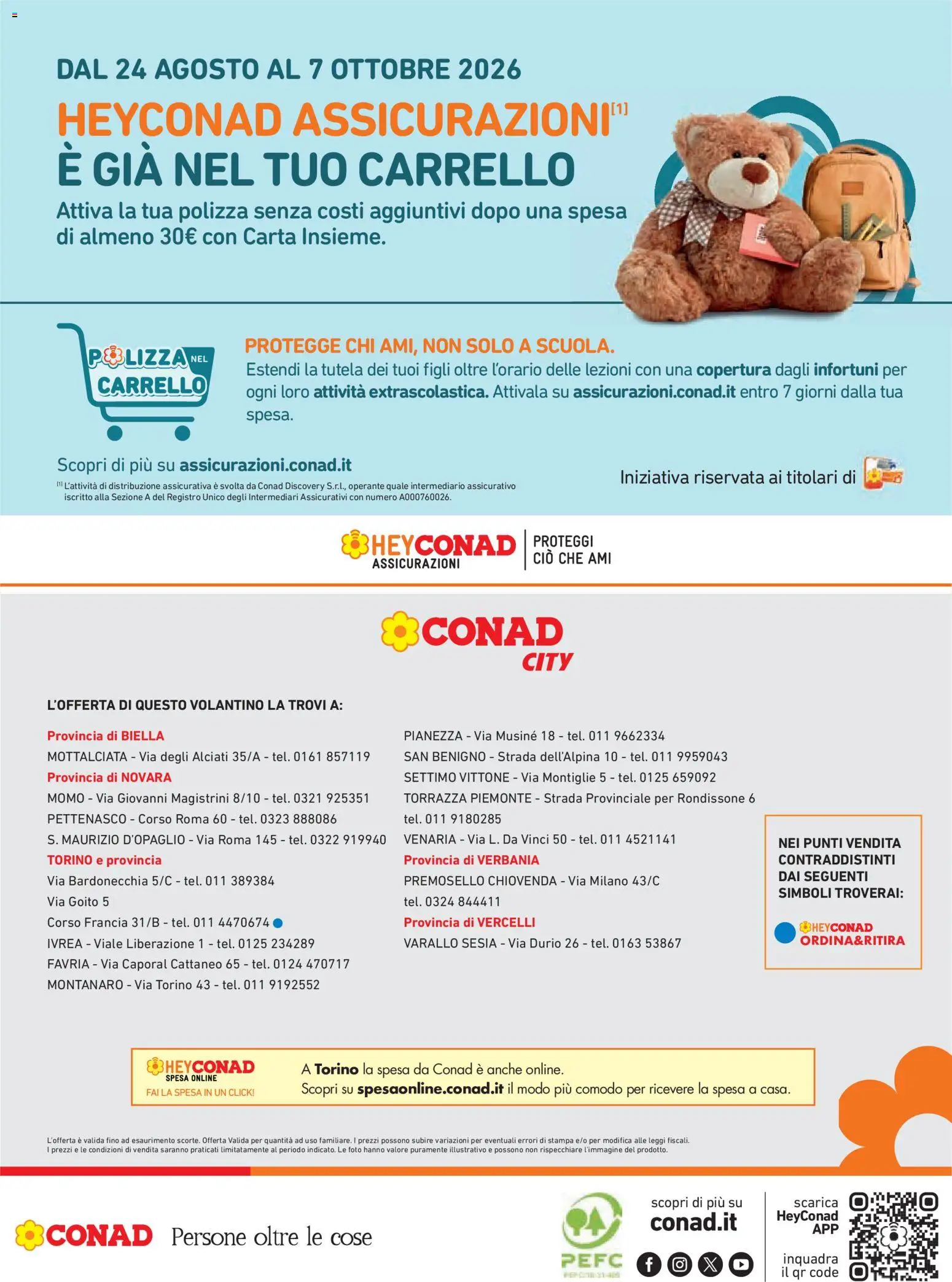 Volantino Conad del 27/08/2026 | Pagina: 24 | Prodotti: Carrello, Stampa