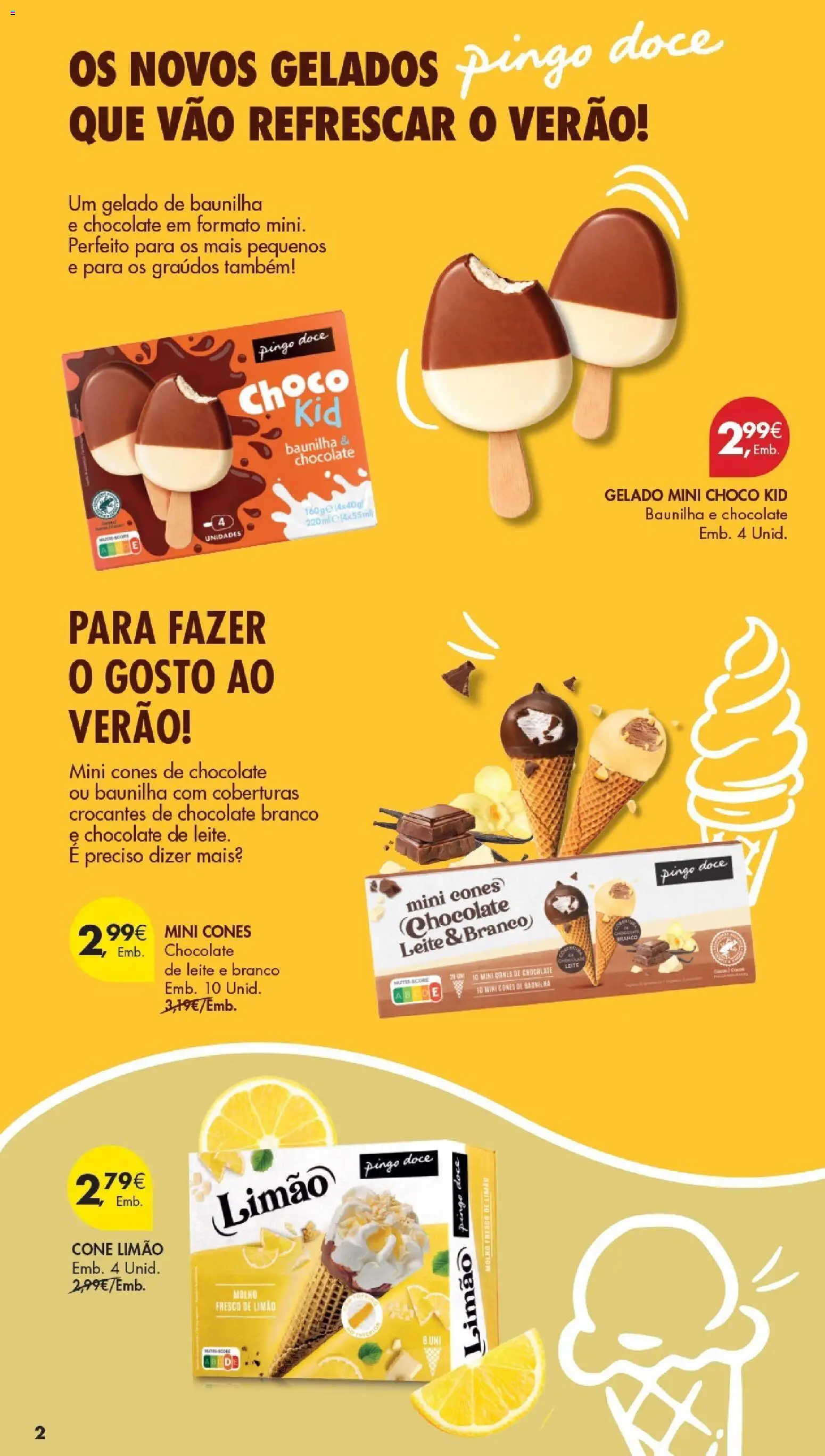 Pingo Doce Especial Gelados │ válido de 21/07/2026 | Página: 2 | Produtos: Gelado, Leite, Chocolate
