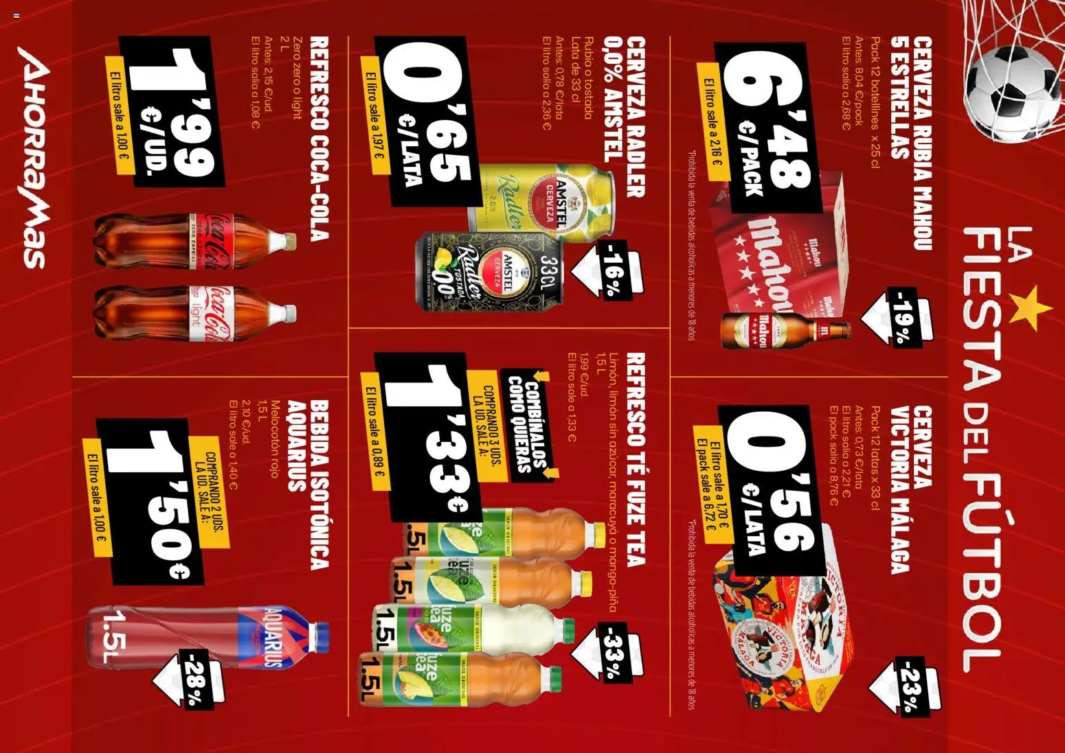 AhorraMas folleto │ válido desde el 11.06.2026 | Página: 10 | Productos: Cerveza, Té, Melocotón rojo