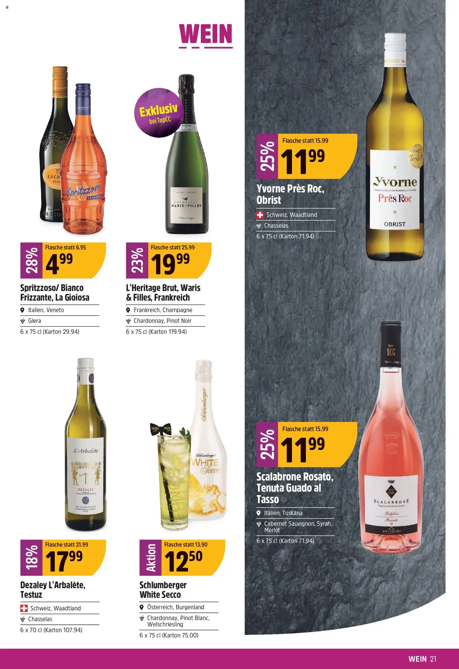TopCC aktionen – gültig ab 29.06.2026 | Seite: 21 | Produkte: Merlot, Wein