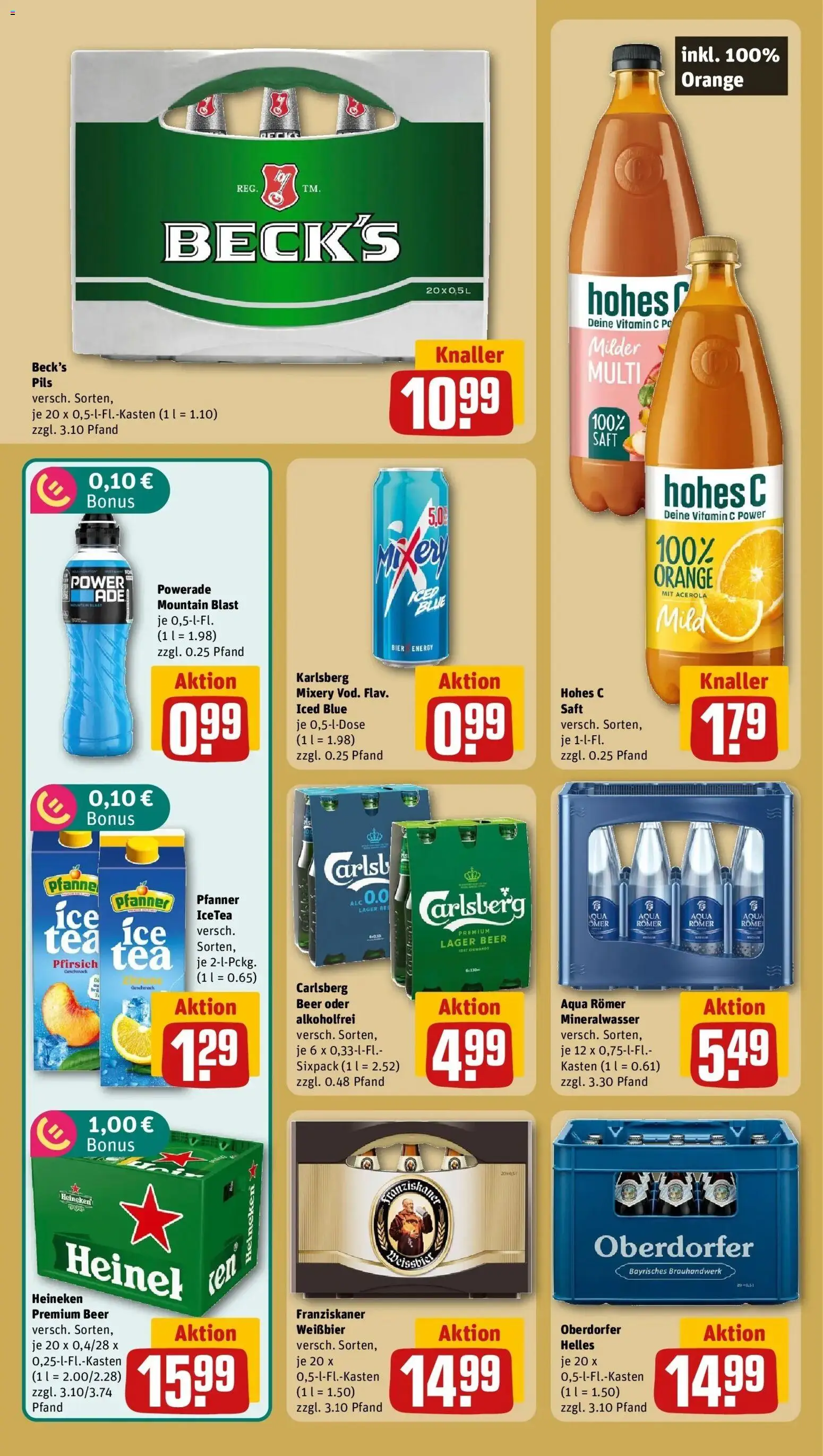 REWE Prospekt ab 31.08.2026 zum Blättern » Angebote | Seite: 18 | Produkte: Pils, Mineralwasser, Hohes c, Mixery