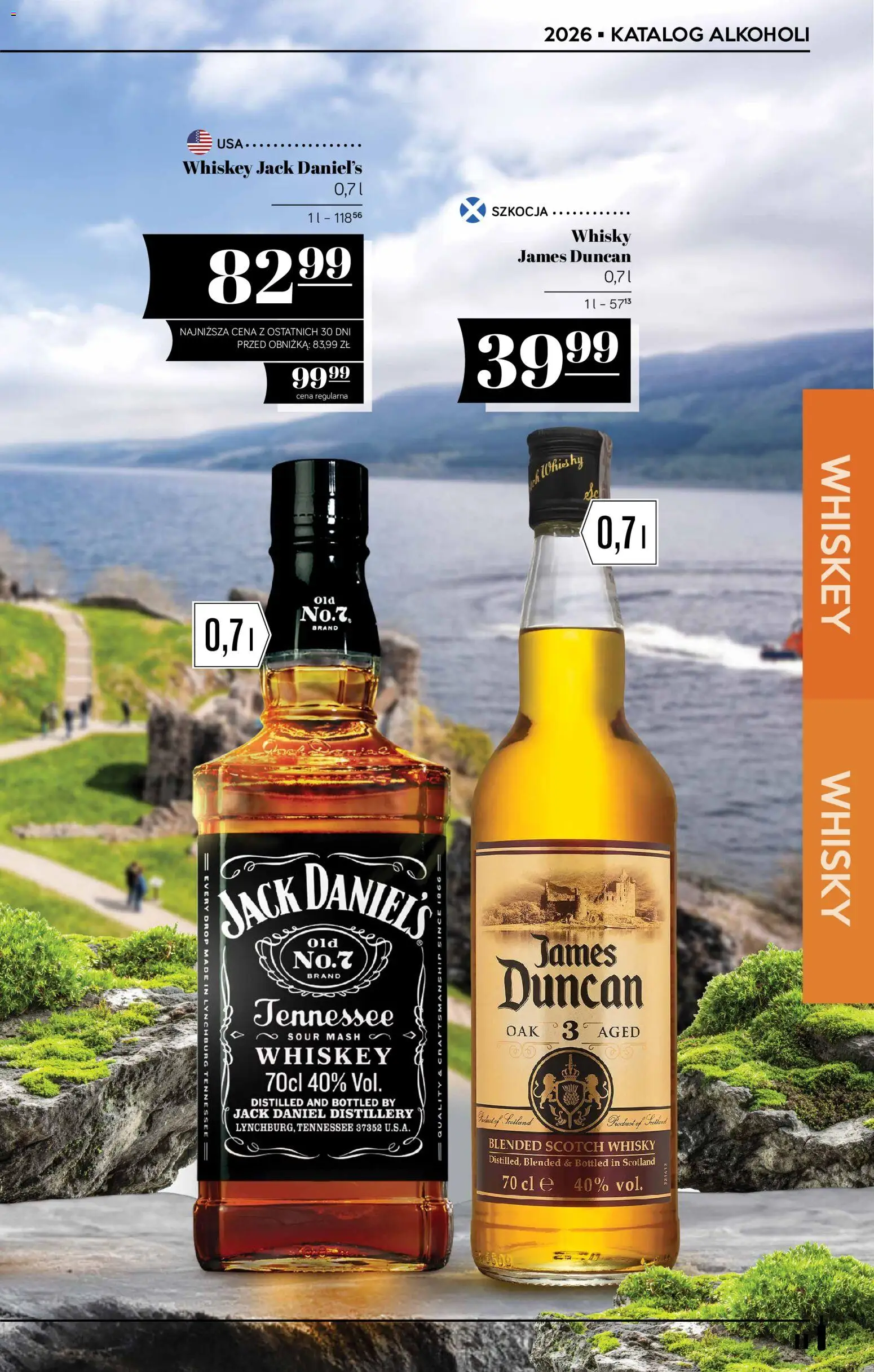 POLOmarket katalog - Alkoholi od 13.08.2026 | Strona: 11 | Produkty: Scotch whisky, Jack Daniel's, Whisky