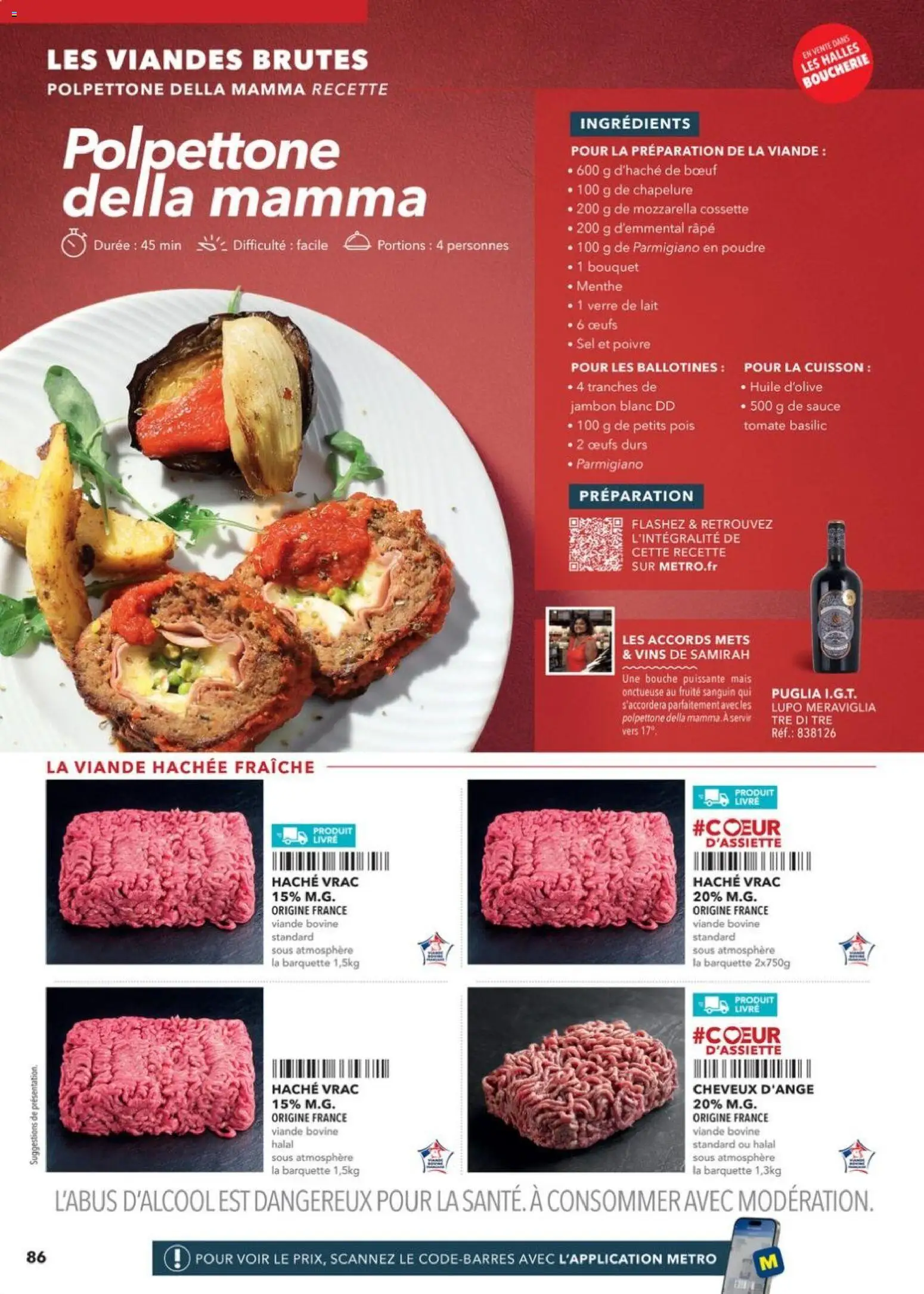 {H1} | Page: 86 | Produits: Menthe, Jambon blanc, Sel, Chapelure