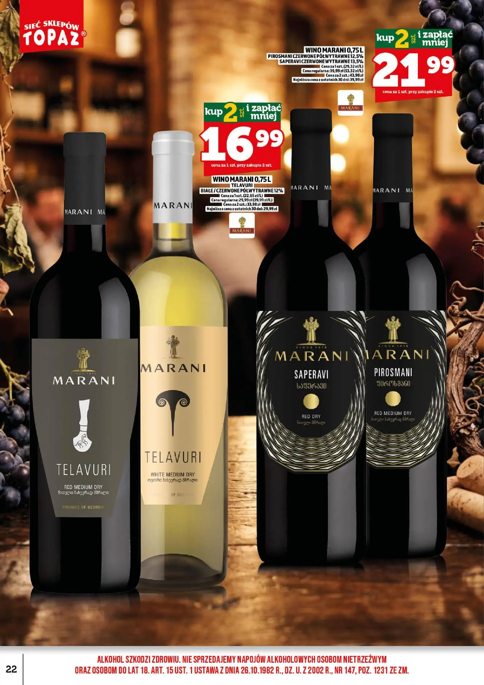 Topaz gazetka alkoholowa od 01.09.2026 | Strona: 24 | Produkty: Wino, Alkohol