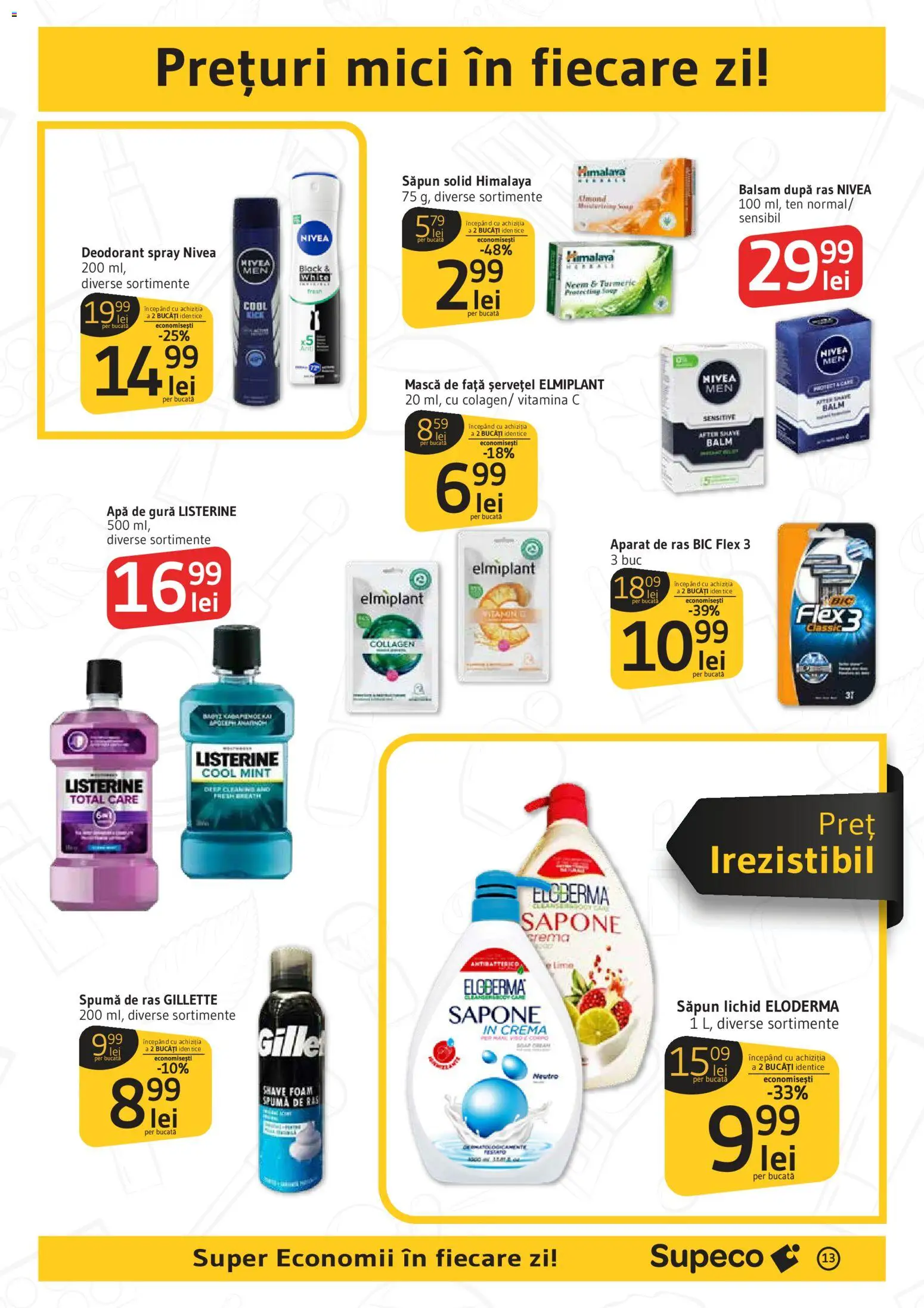 Noul catalog Supeco – valabil de la 04.06.2026 | Pagină: 13 | Produse: After shave, Balsam, Cremă, Săpun lichid