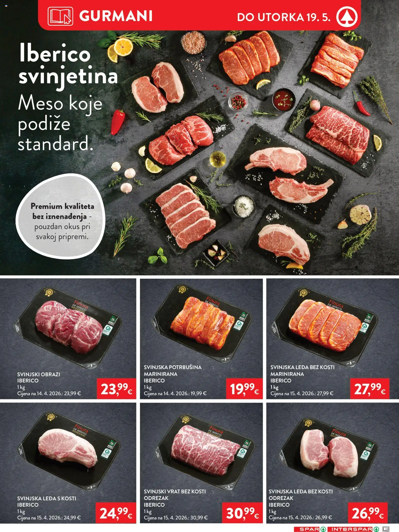 Spar katalog | vrijedi od 13.05.2026 | Stranica: 8 | Proizvodi: Svinjski vrat, Meso, Svinjetina